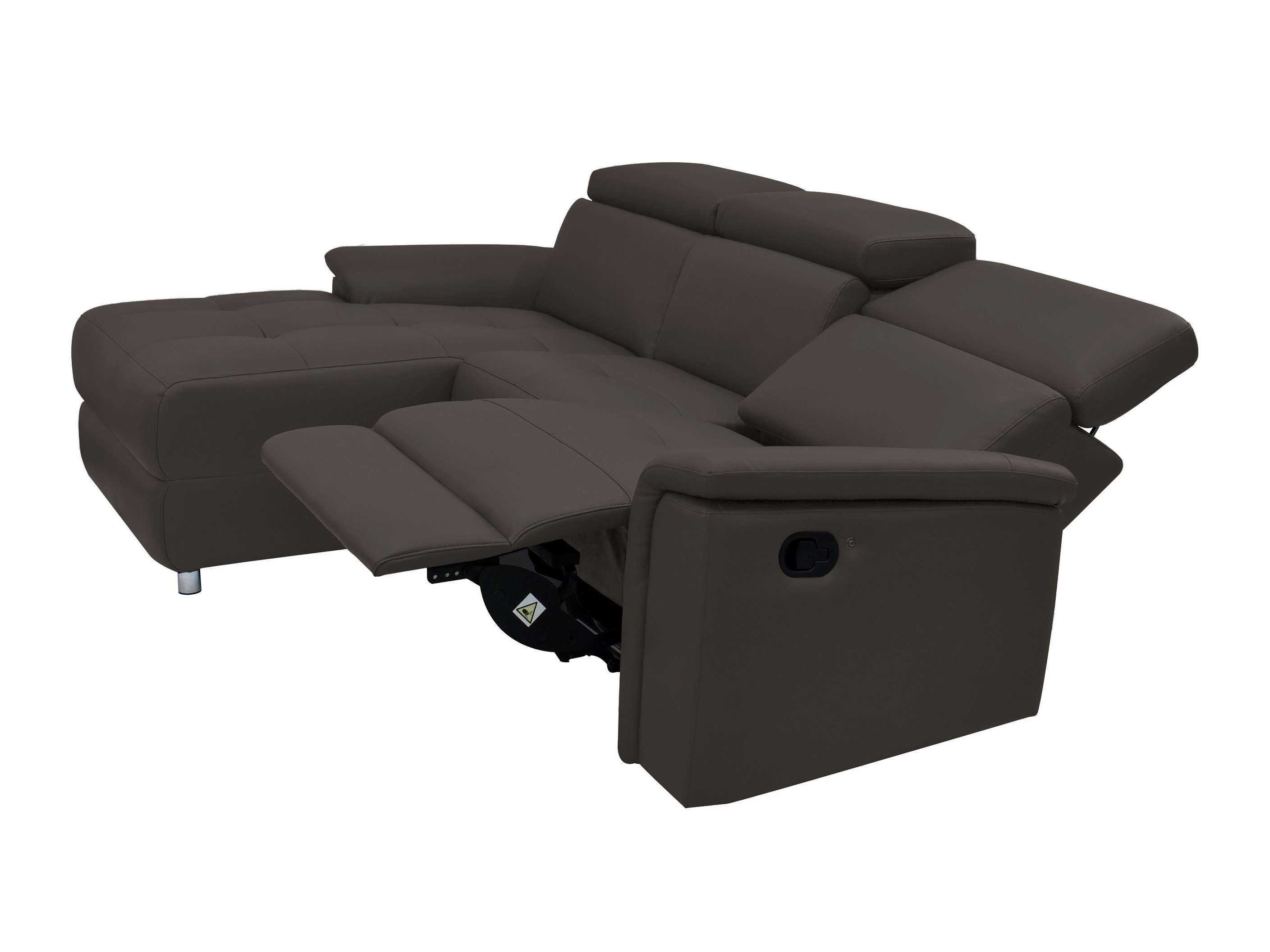 Colțar cu recliner Beldalo 106 (Maro)