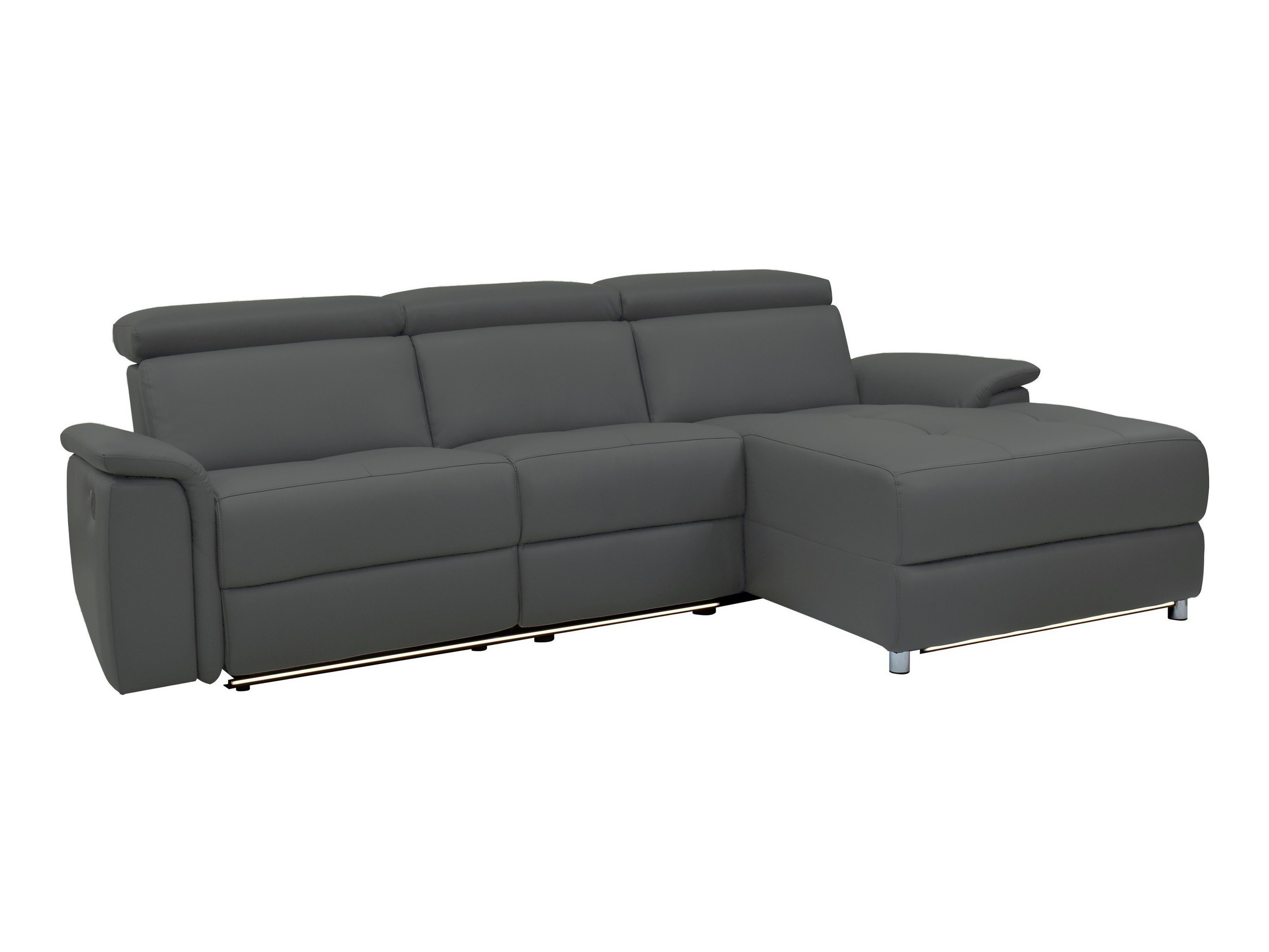 Colțar cu recliner Denton 1489 (Gri)