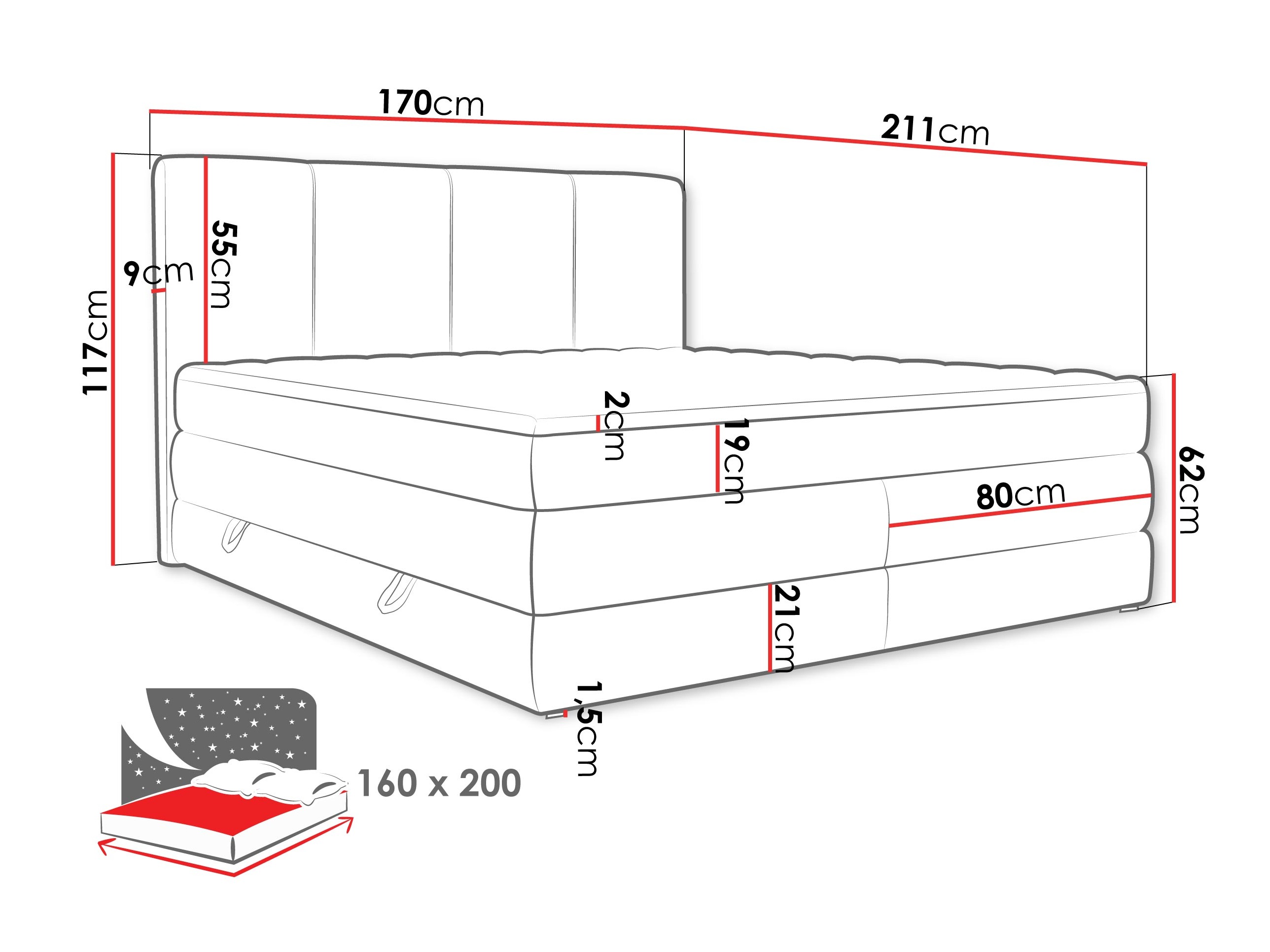 Pat continental ComfiDream 205 (Onega 03)