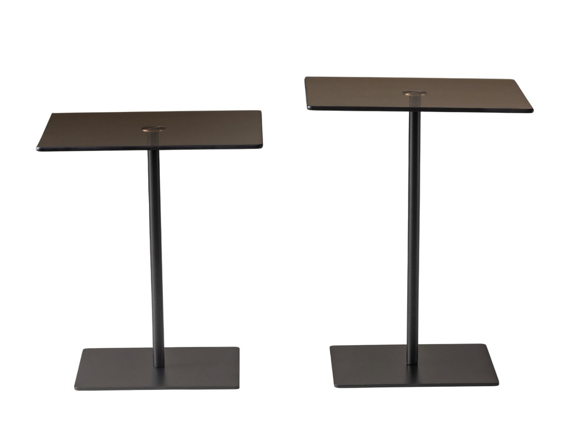 Set măsuțe laterale Kailua 2639 (Negru + Maro)
