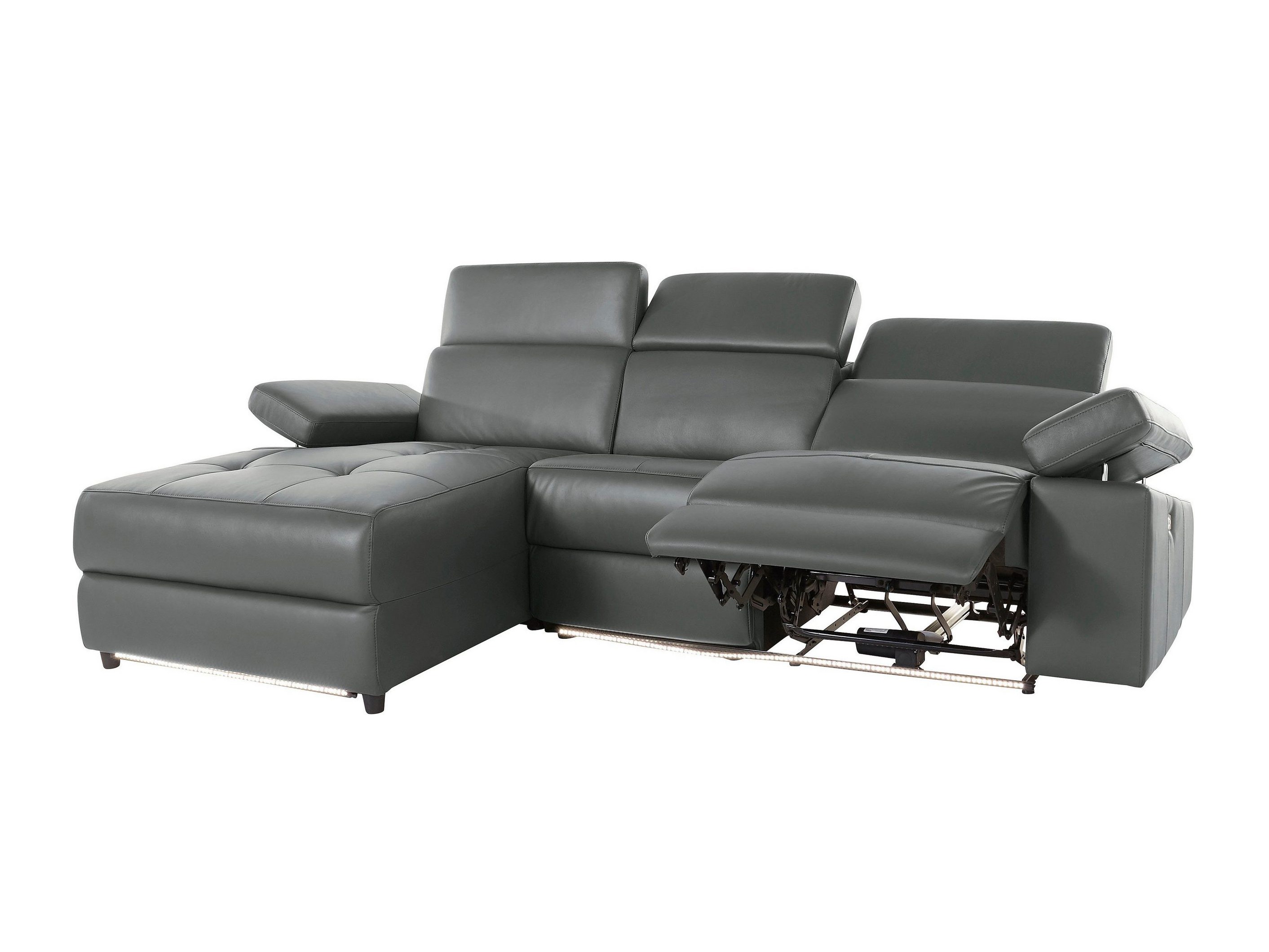 Colțar cu recliner Denton 1492 (Gri)