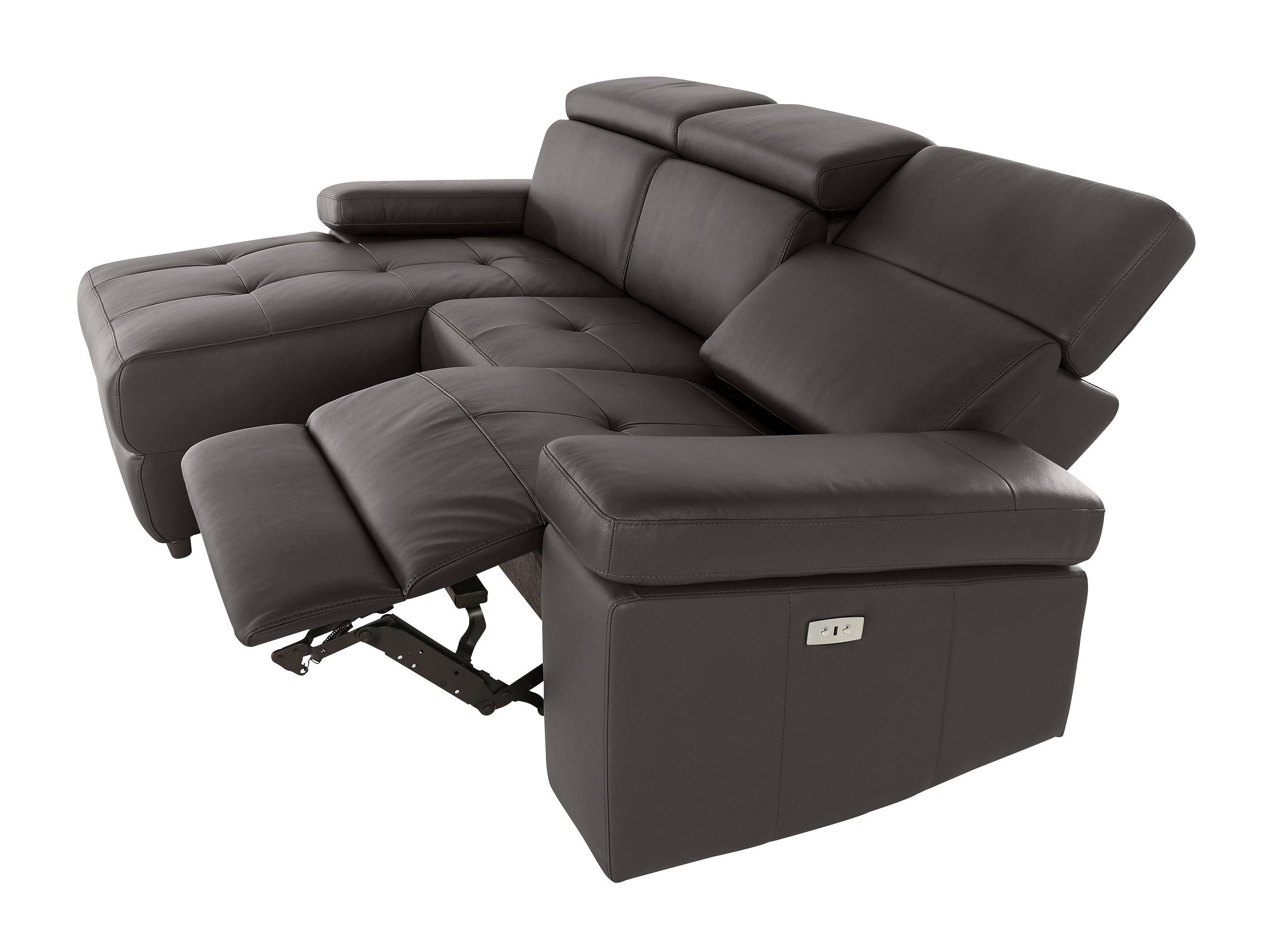 Colțar cu recliner Denton 1492 (Maro)