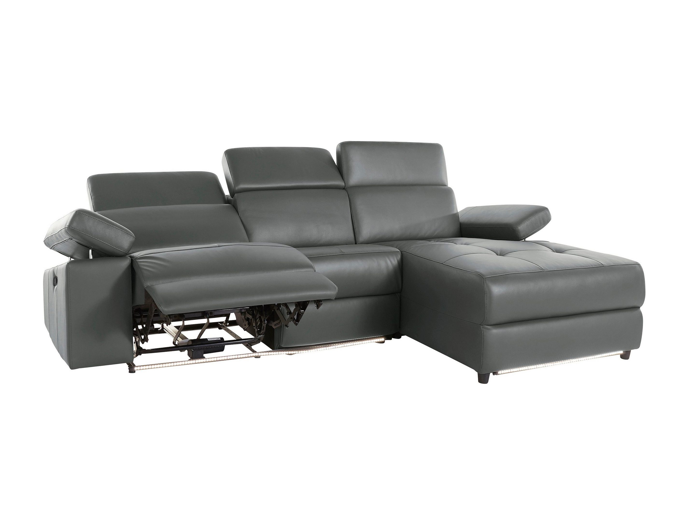 Colțar cu recliner Denton 1493 (Gri)