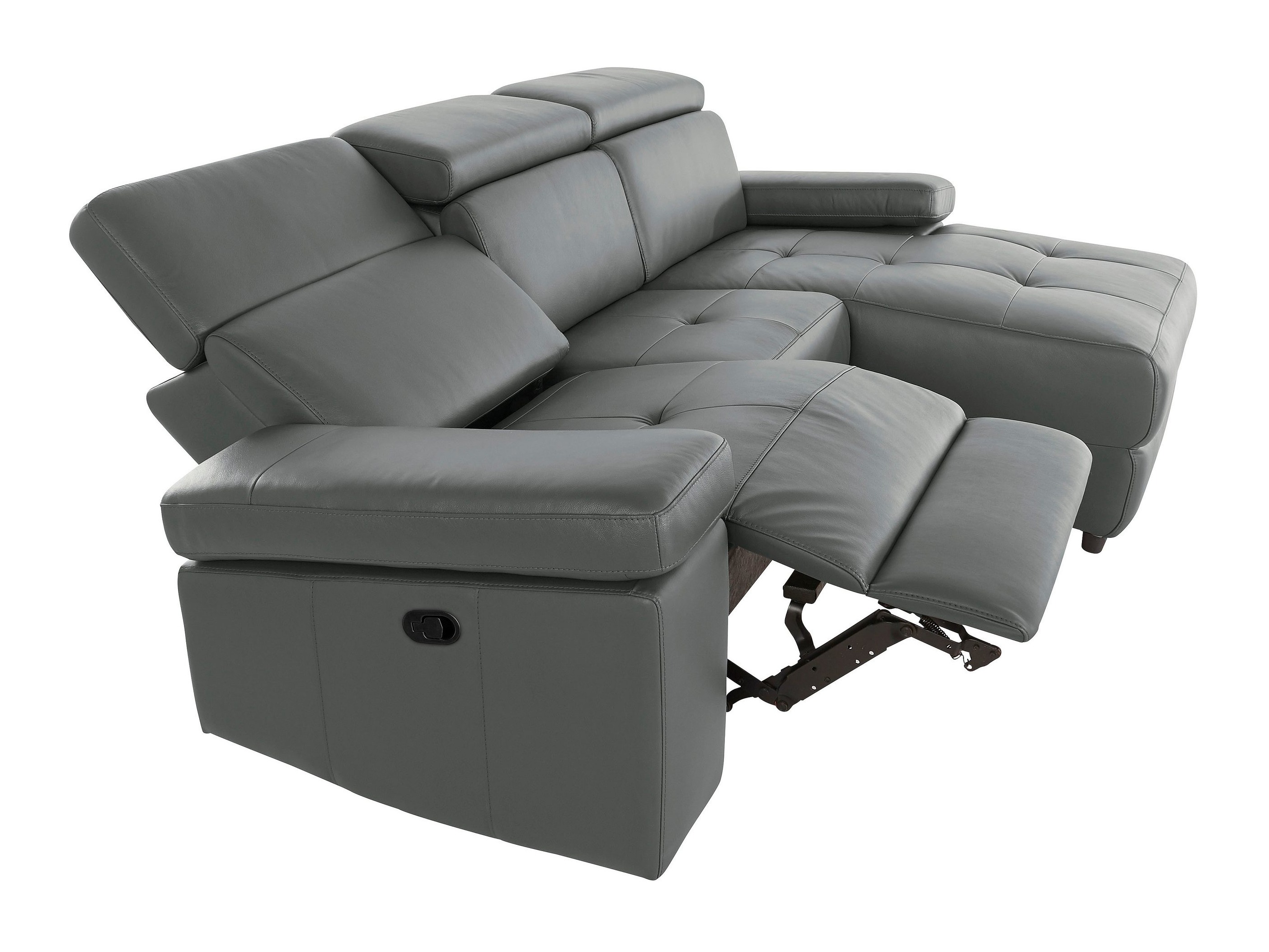Colțar cu recliner Denton 1493 (Gri)