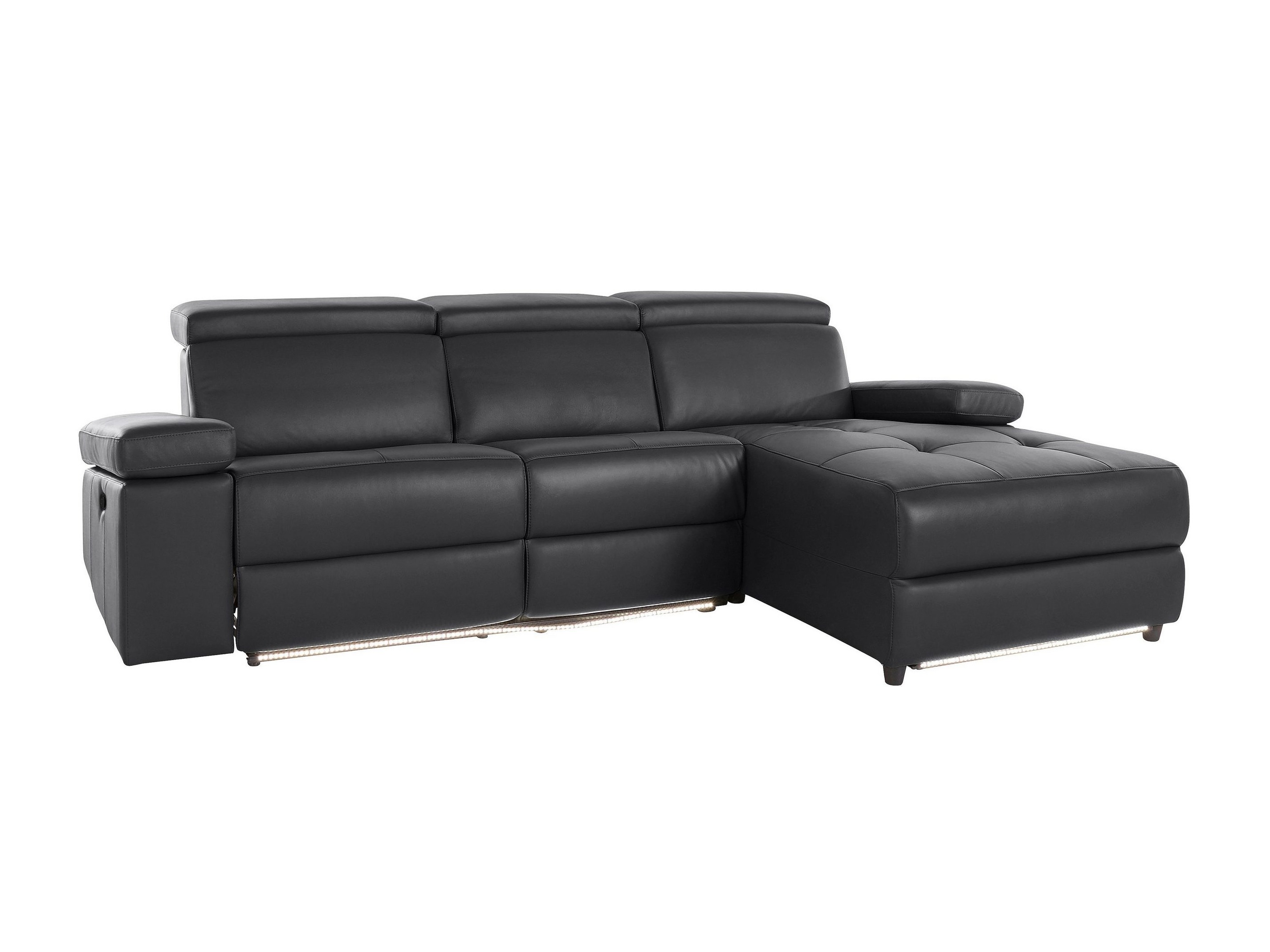 Colțar cu recliner Denton 1493 (Negru)