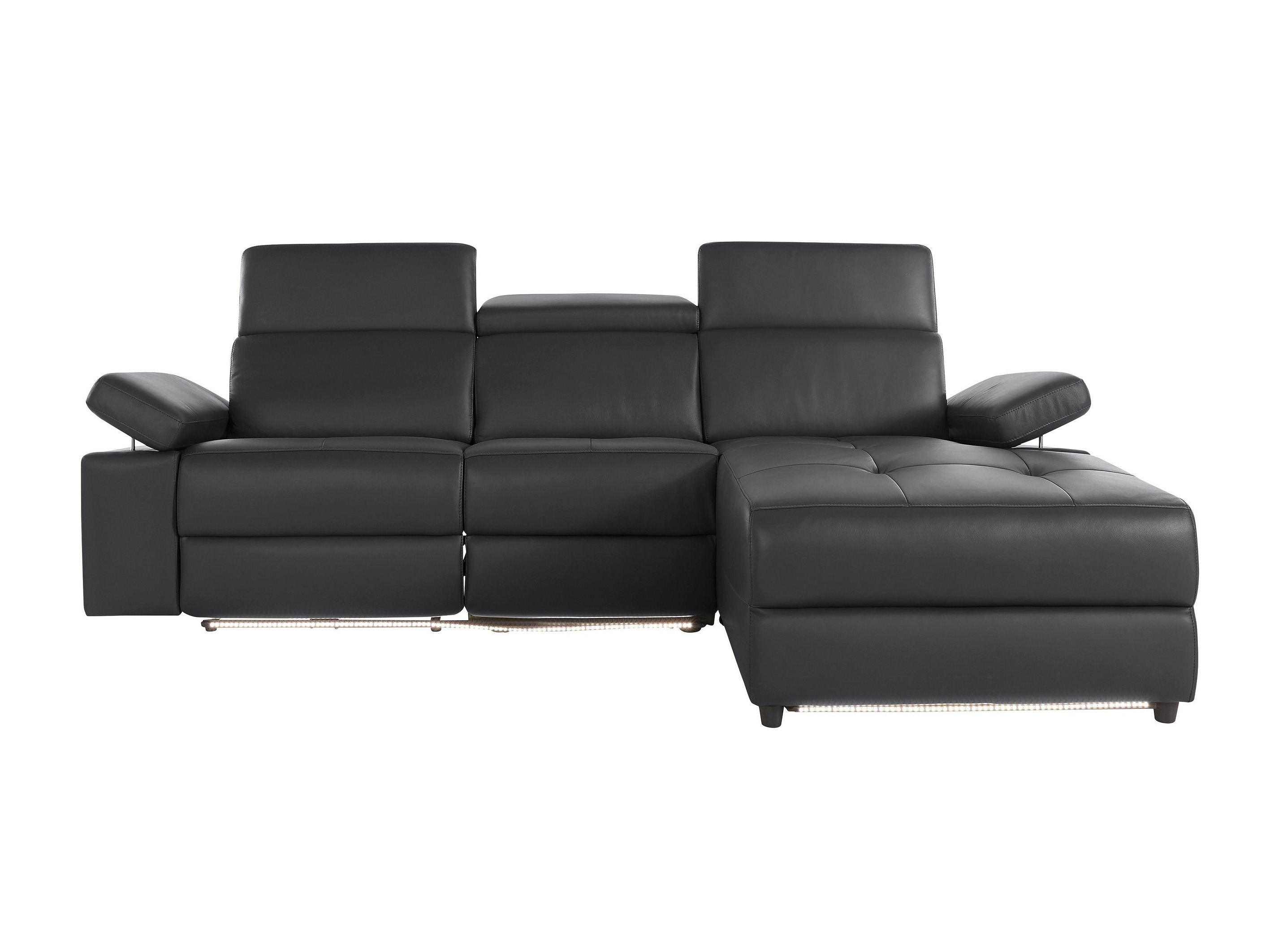 Colțar cu recliner Denton 1493 (Negru)