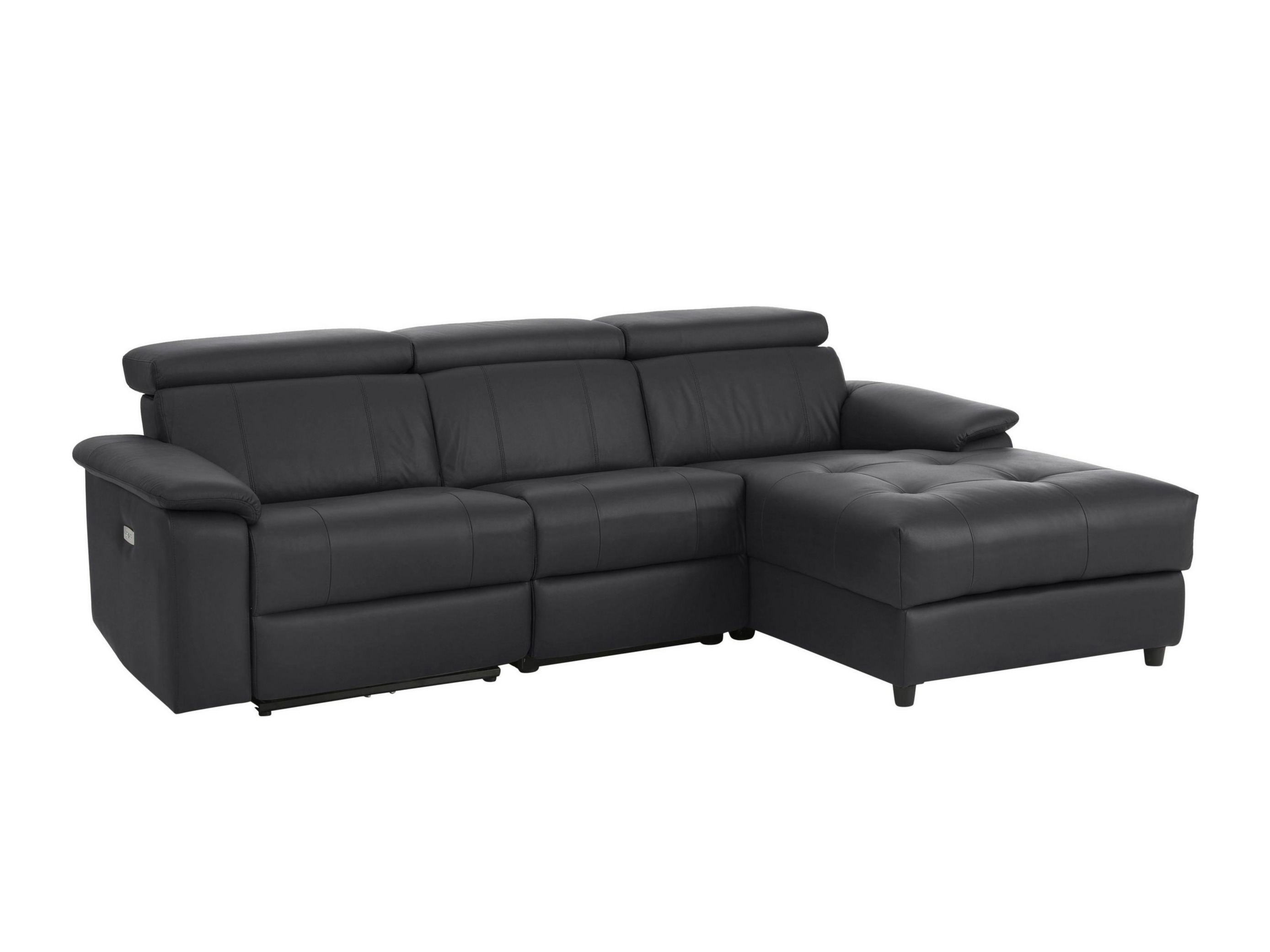 Colțar cu recliner Denton 1502 (Negru)