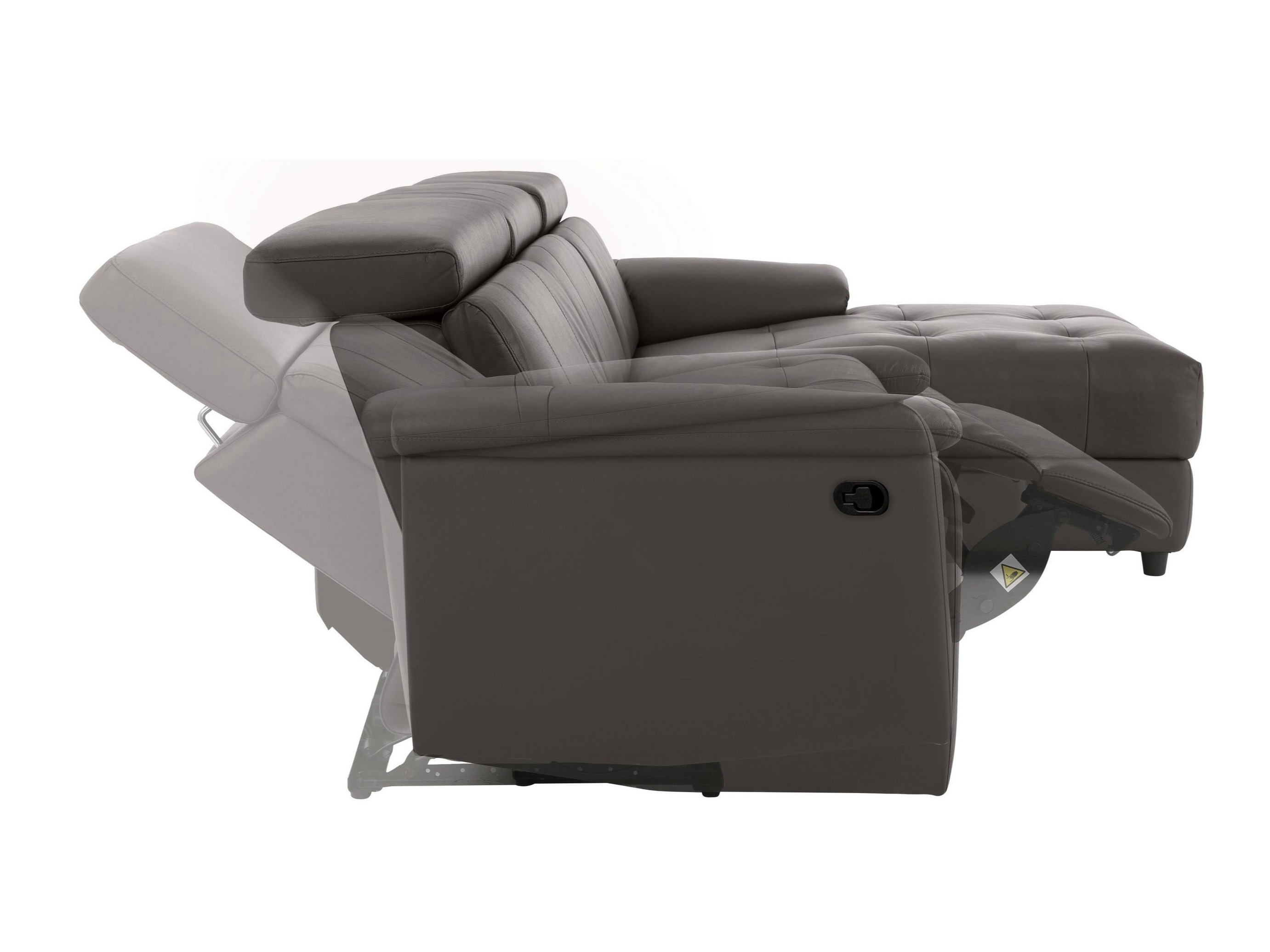 Colțar cu recliner Denton 1503 (Maro)