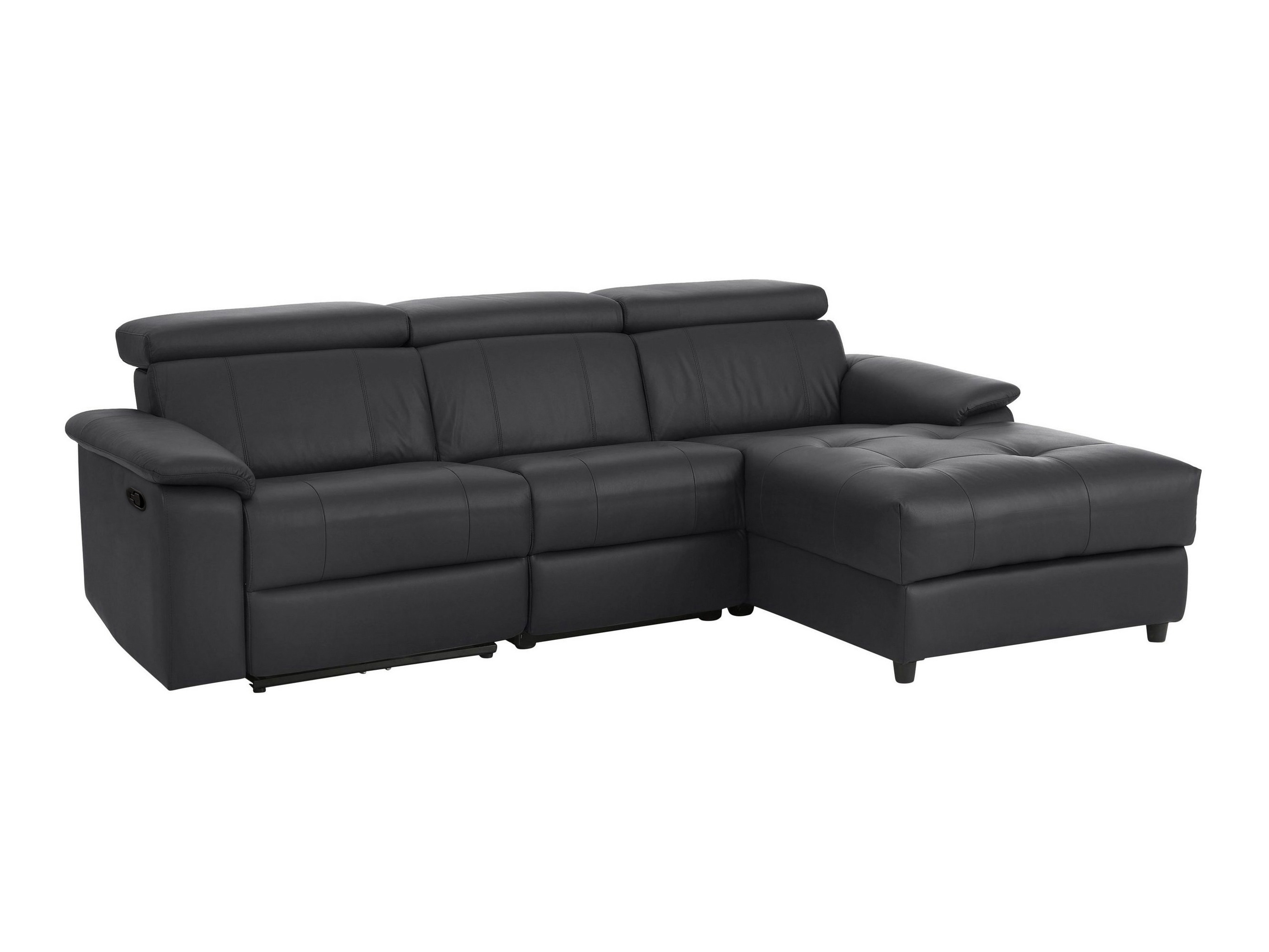 Colțar cu recliner Denton 1503 (Negru)