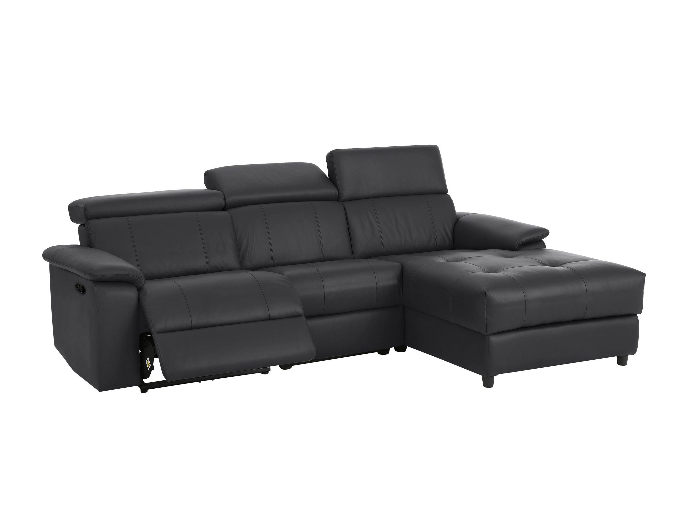 Colțar cu recliner Denton 1503 (Negru)