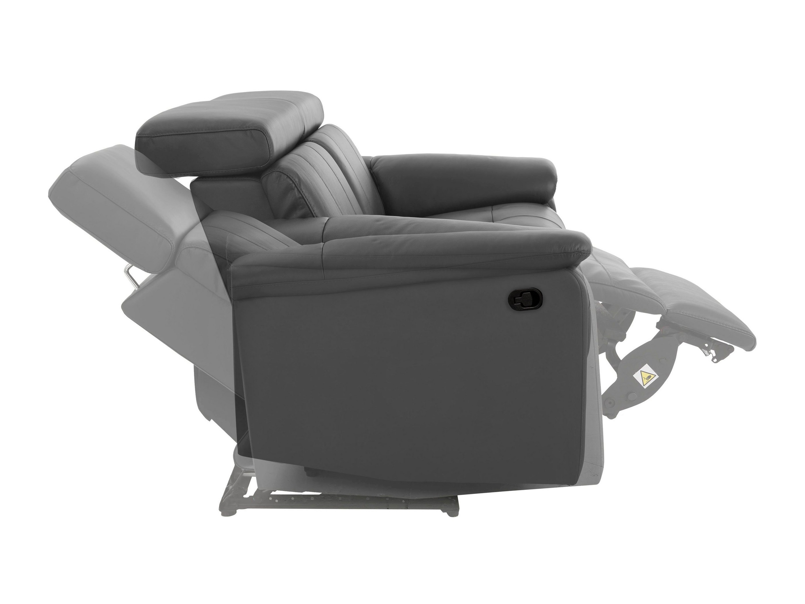 Canapea recliner Denton 1504 (Gri)