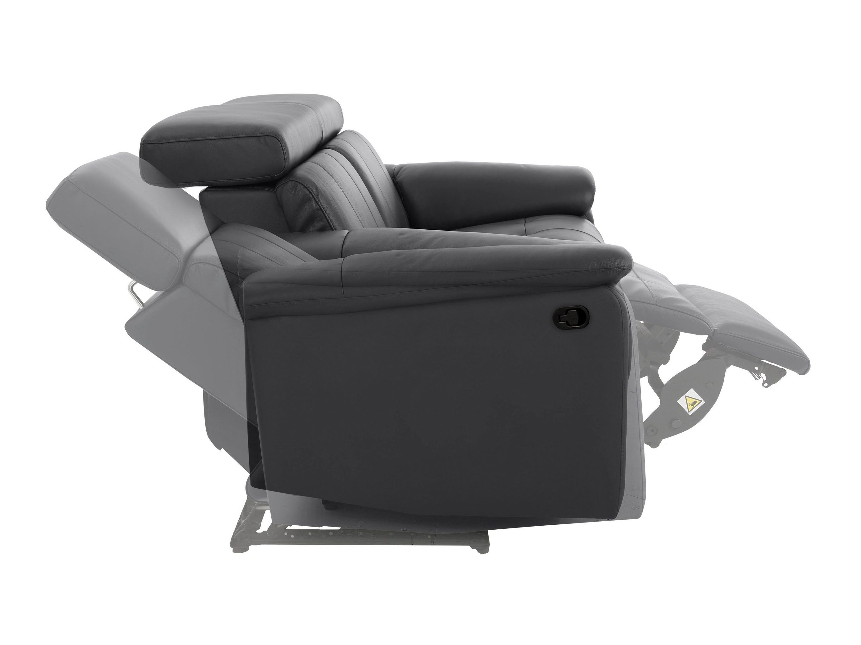 Canapea recliner Denton 1504 (Negru)