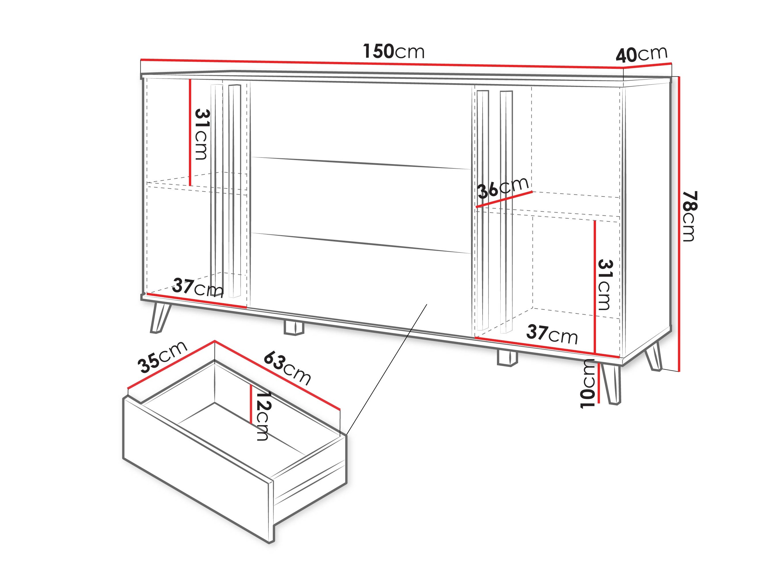 Comodă Facetor (Congo)