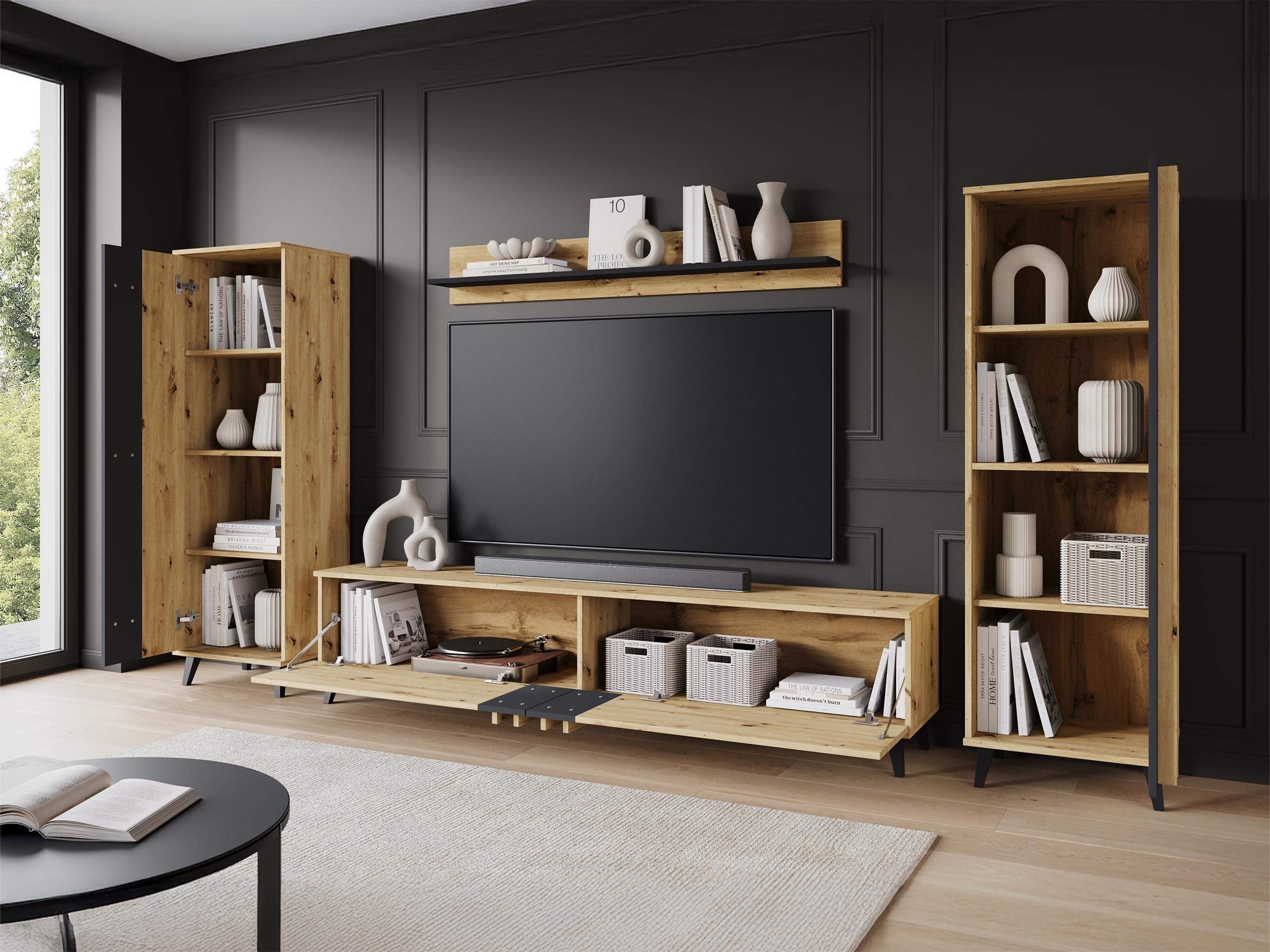 Set de living Temora 102 (Grafit)