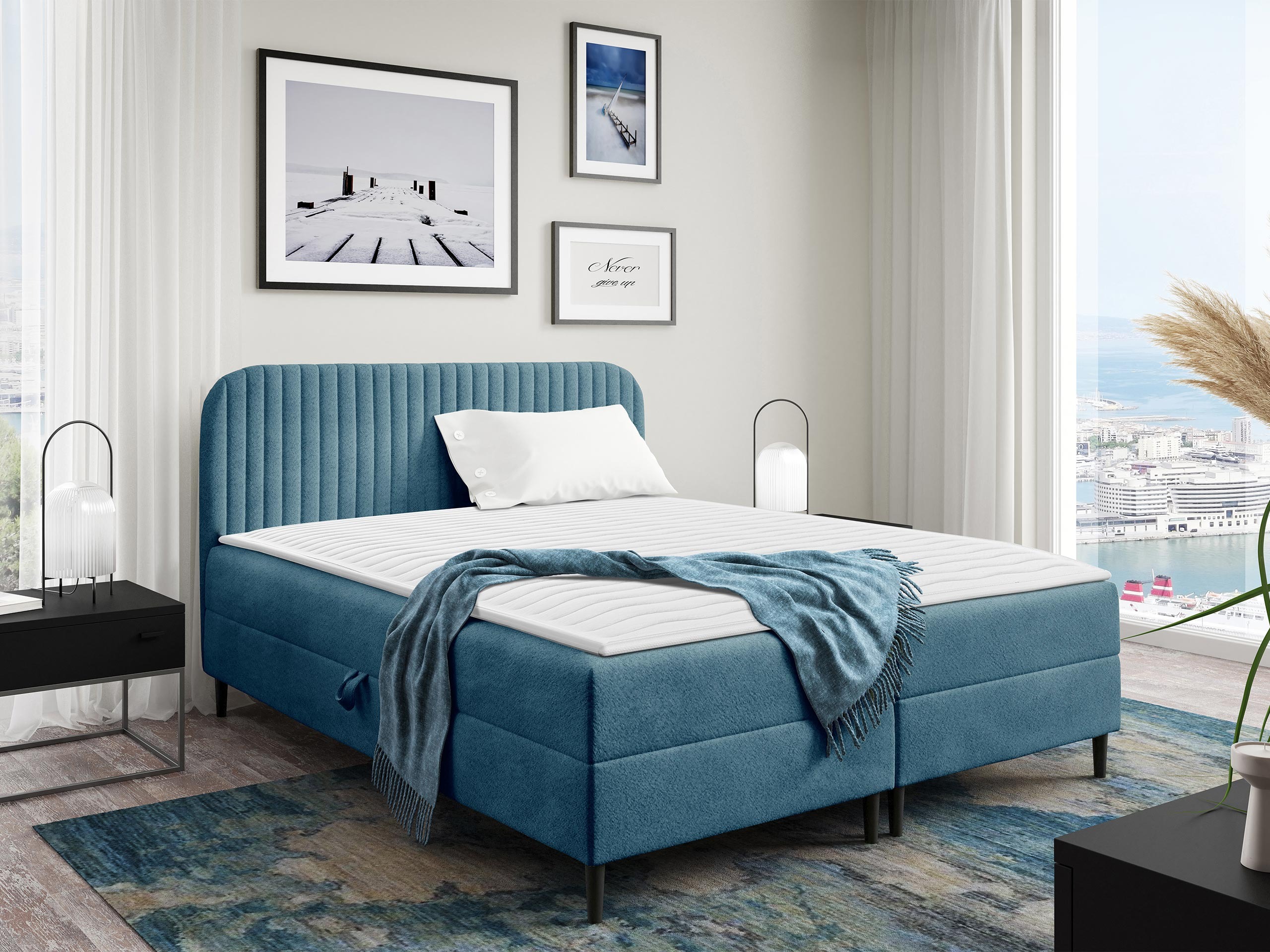 Pat boxspring Rivus (Coral 10)