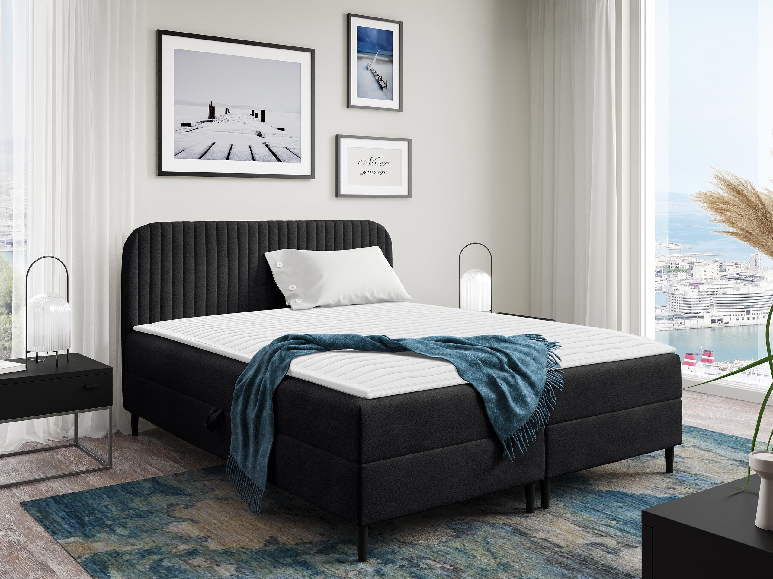 Pat boxspring Rivus (Coral 60)