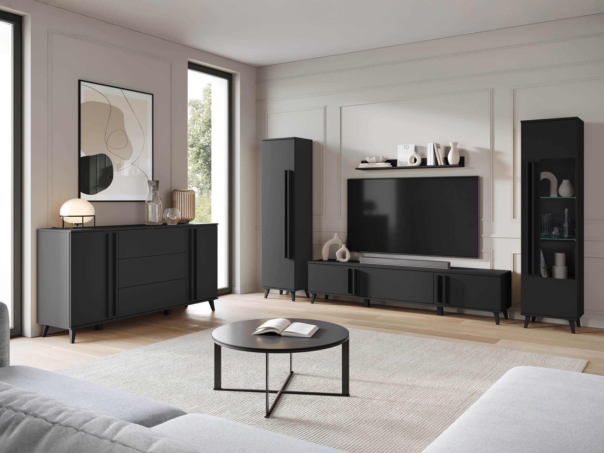 Set de living Facetor IV (Grafit)