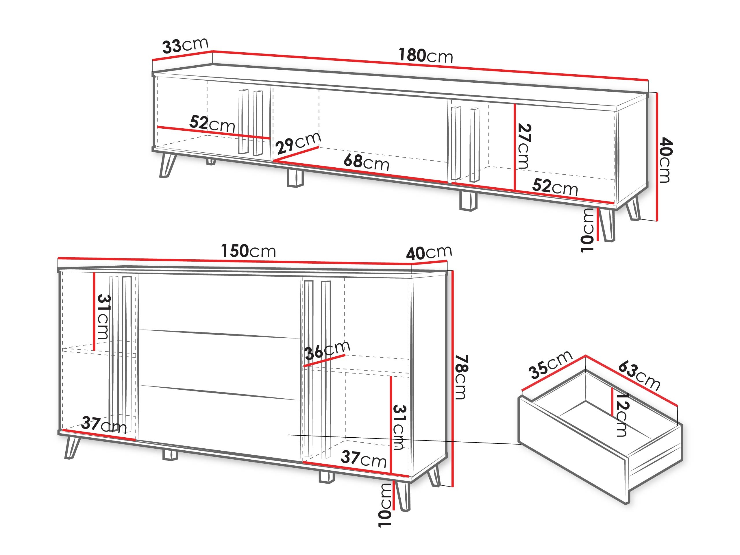 Set de living Temora 104 (Grafit)
