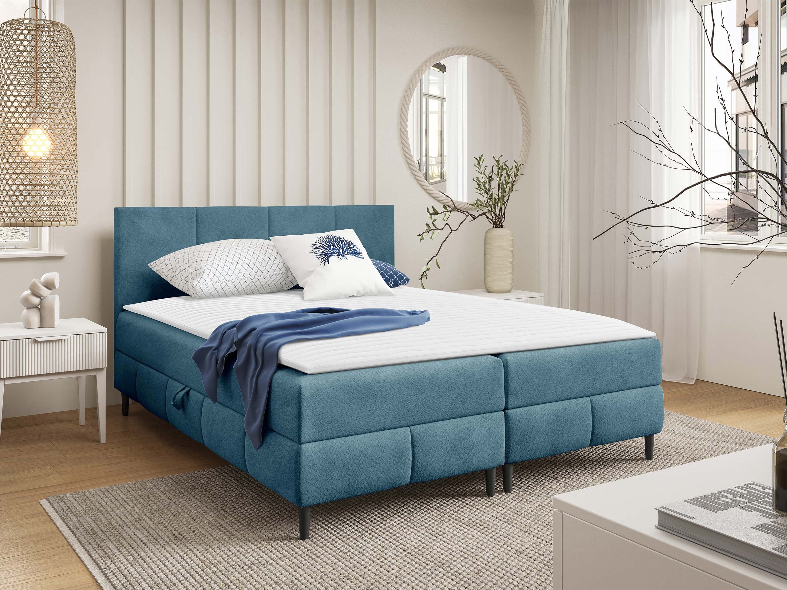 Pat boxspring Rivus I (Coral 10)