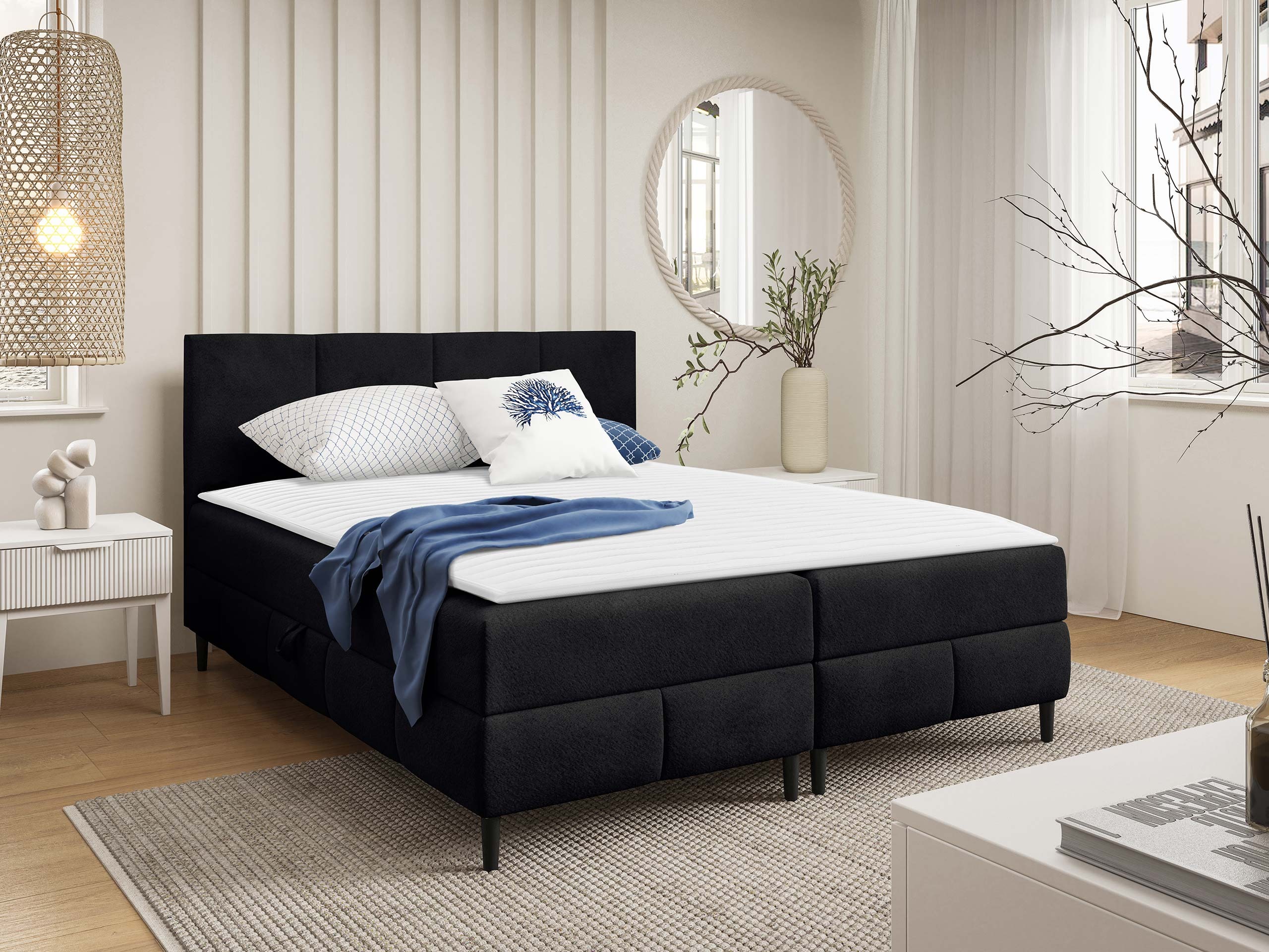 Pat boxspring Rivus I (Coral 60)