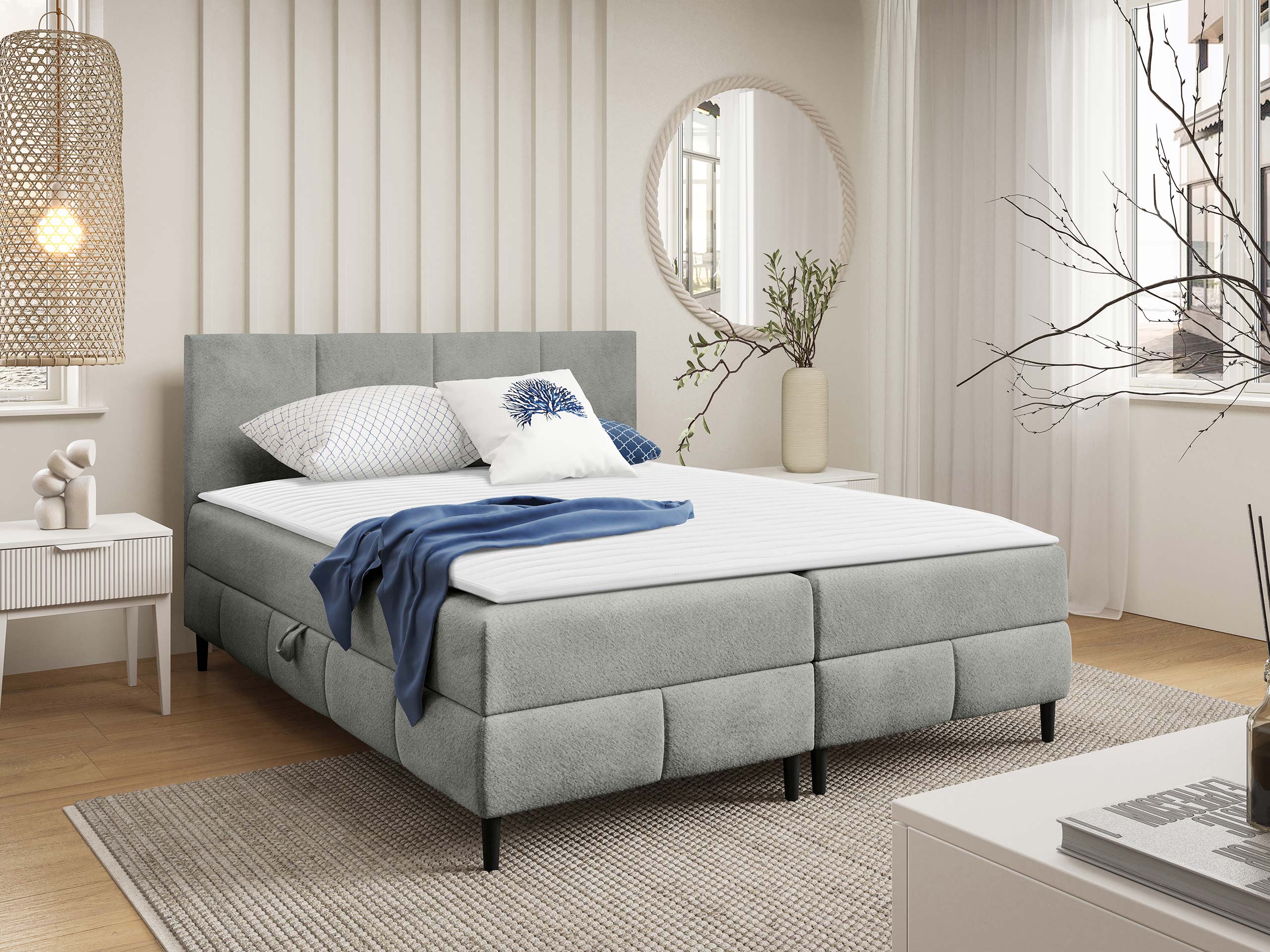 Pat boxspring Rivus I (Coral 75)