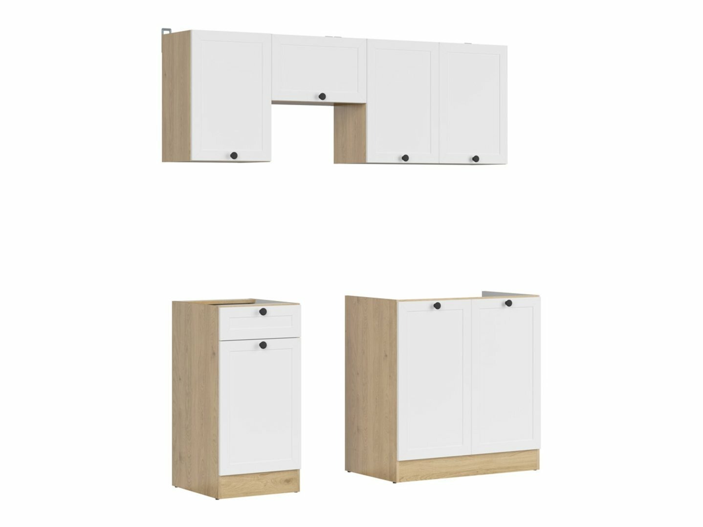 Set de bucătărie modular Classic White Oak 119