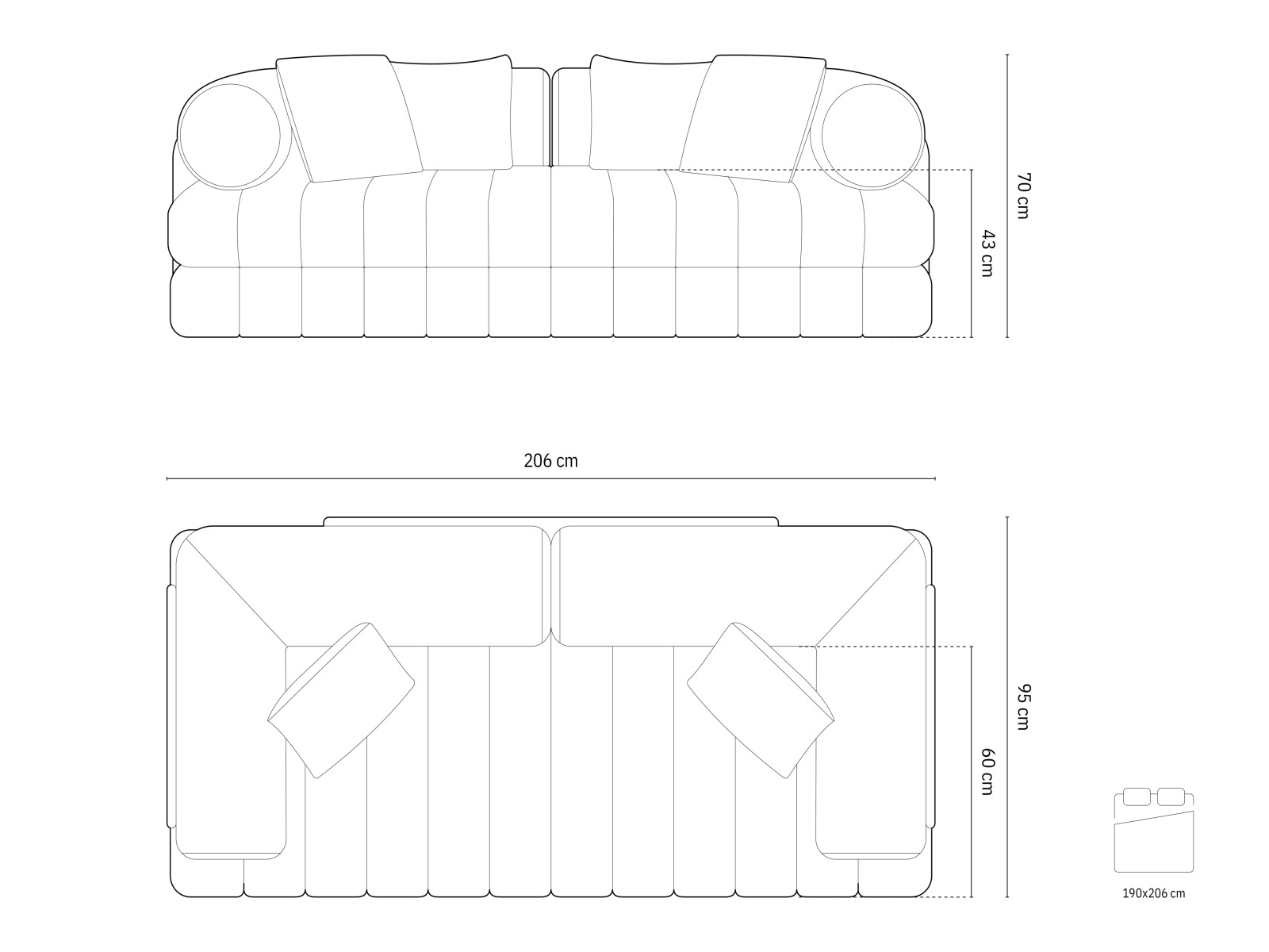 Canapea extensibilă Beckley 186 (Salvador 11)