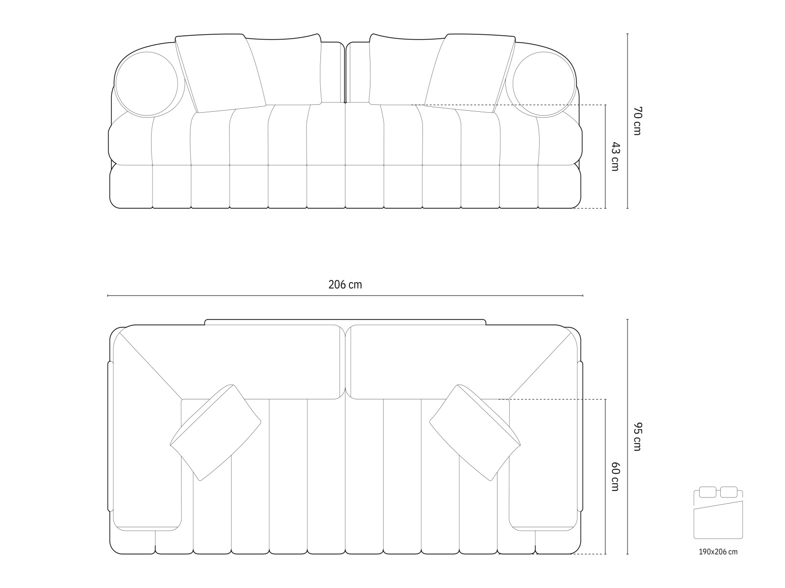 Canapea extensibilă Chico 105 (Salvador 04)