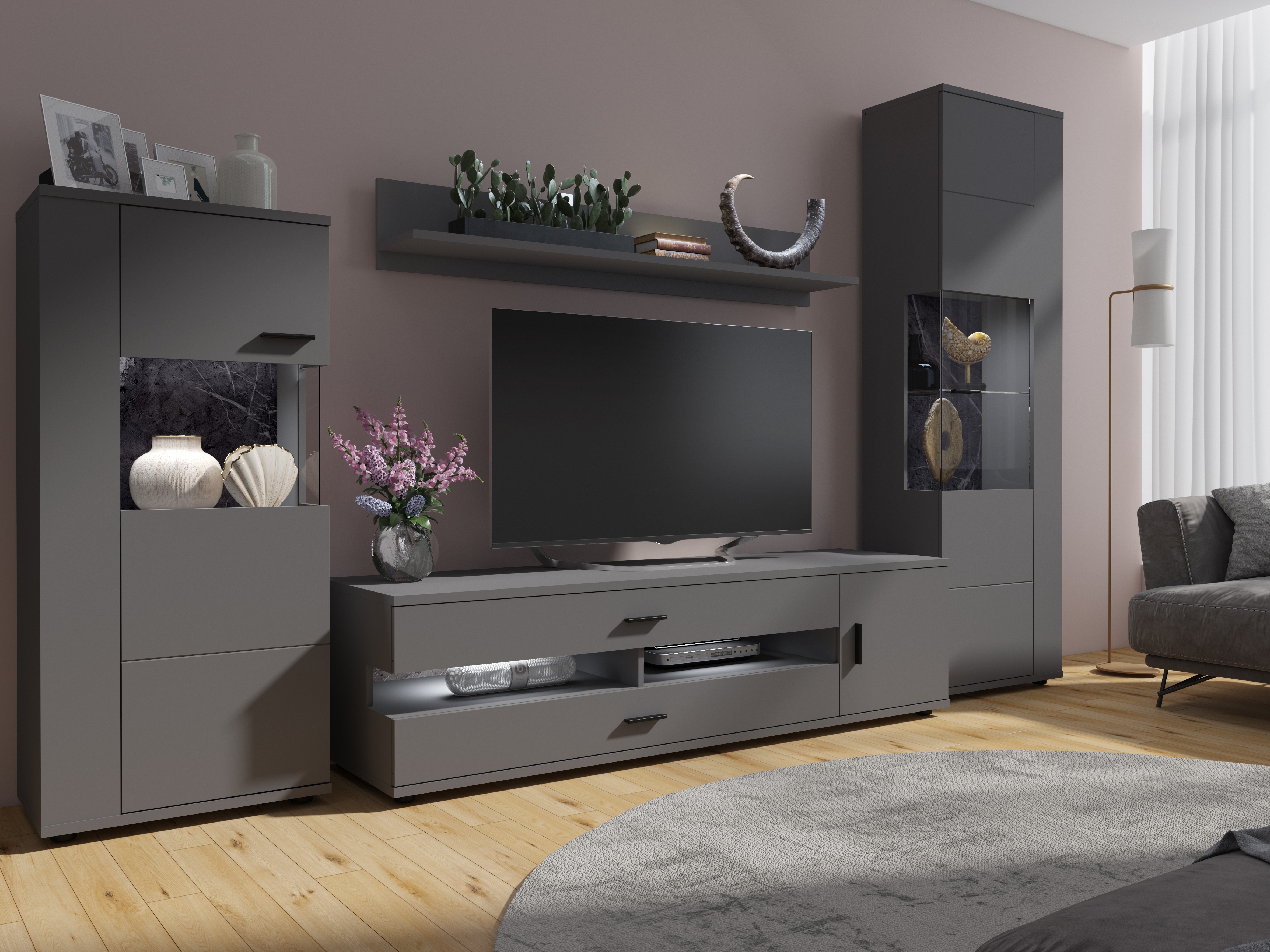 Set de living Ontario 161 (Grafit)