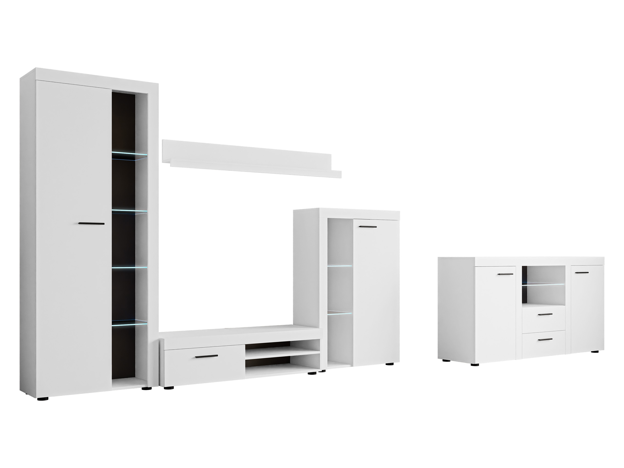 Set de living Univio I (Alb)