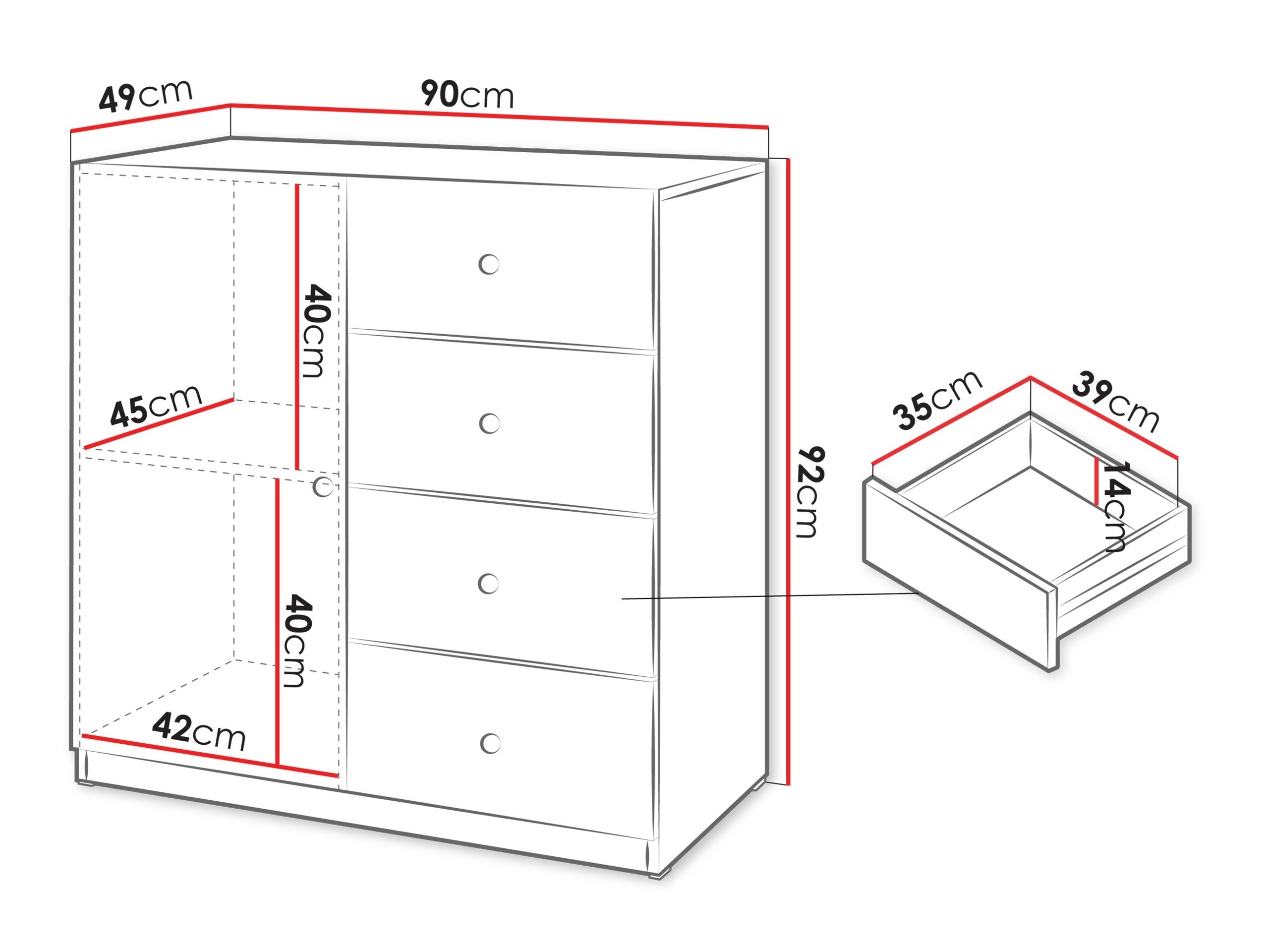 Comodă Comfivo Lenitas