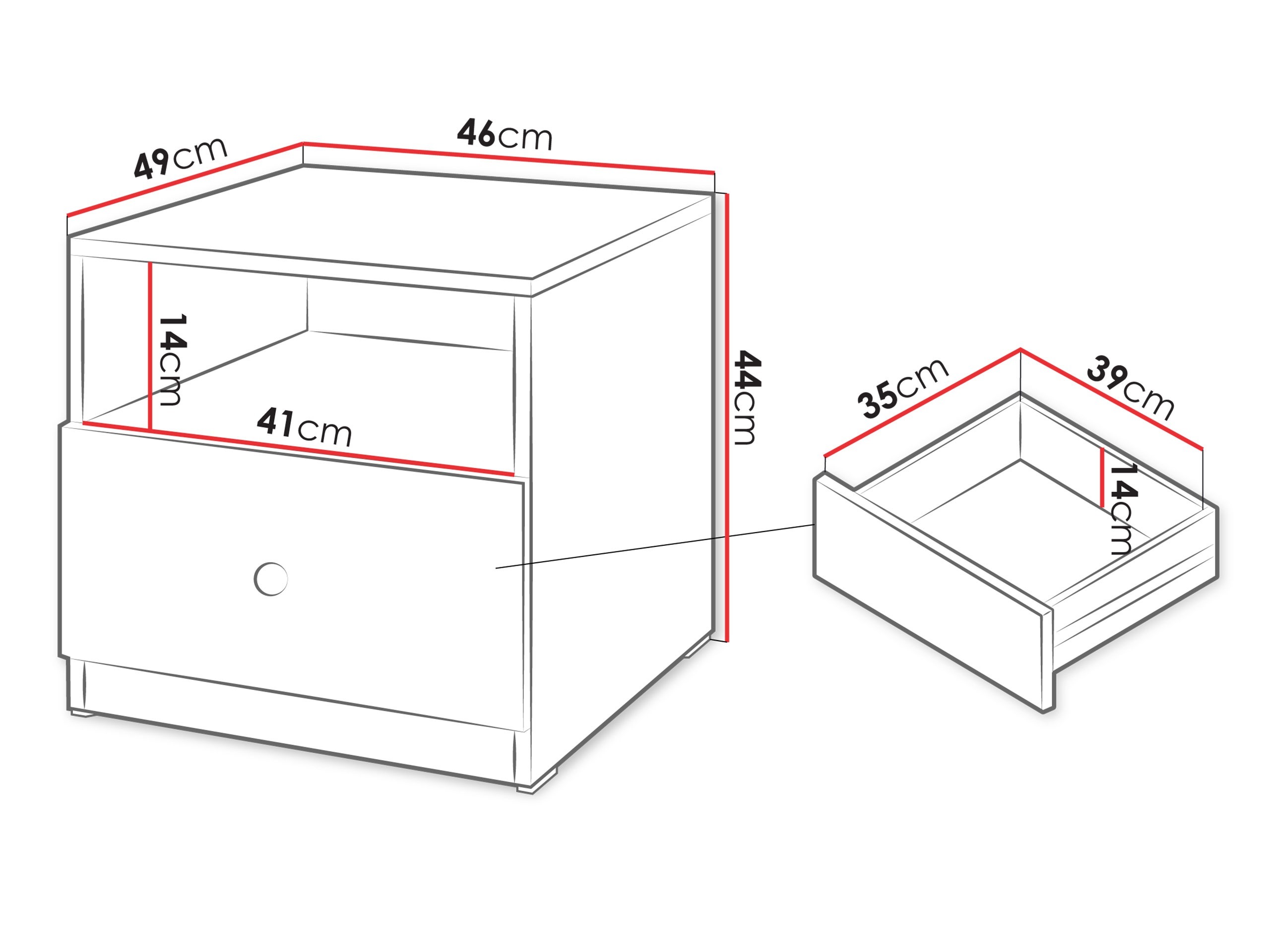 Noptieră Comfivo Lenitas