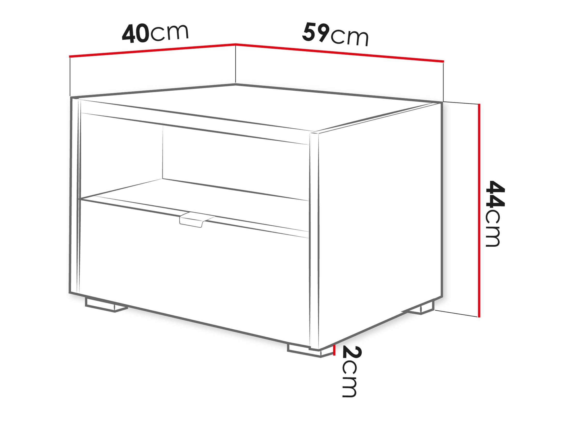 Noptieră Comfivo Ordo