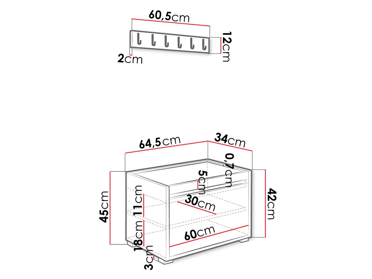Set de hol Comfivo Pinus V (Alb + Abriamo 06)