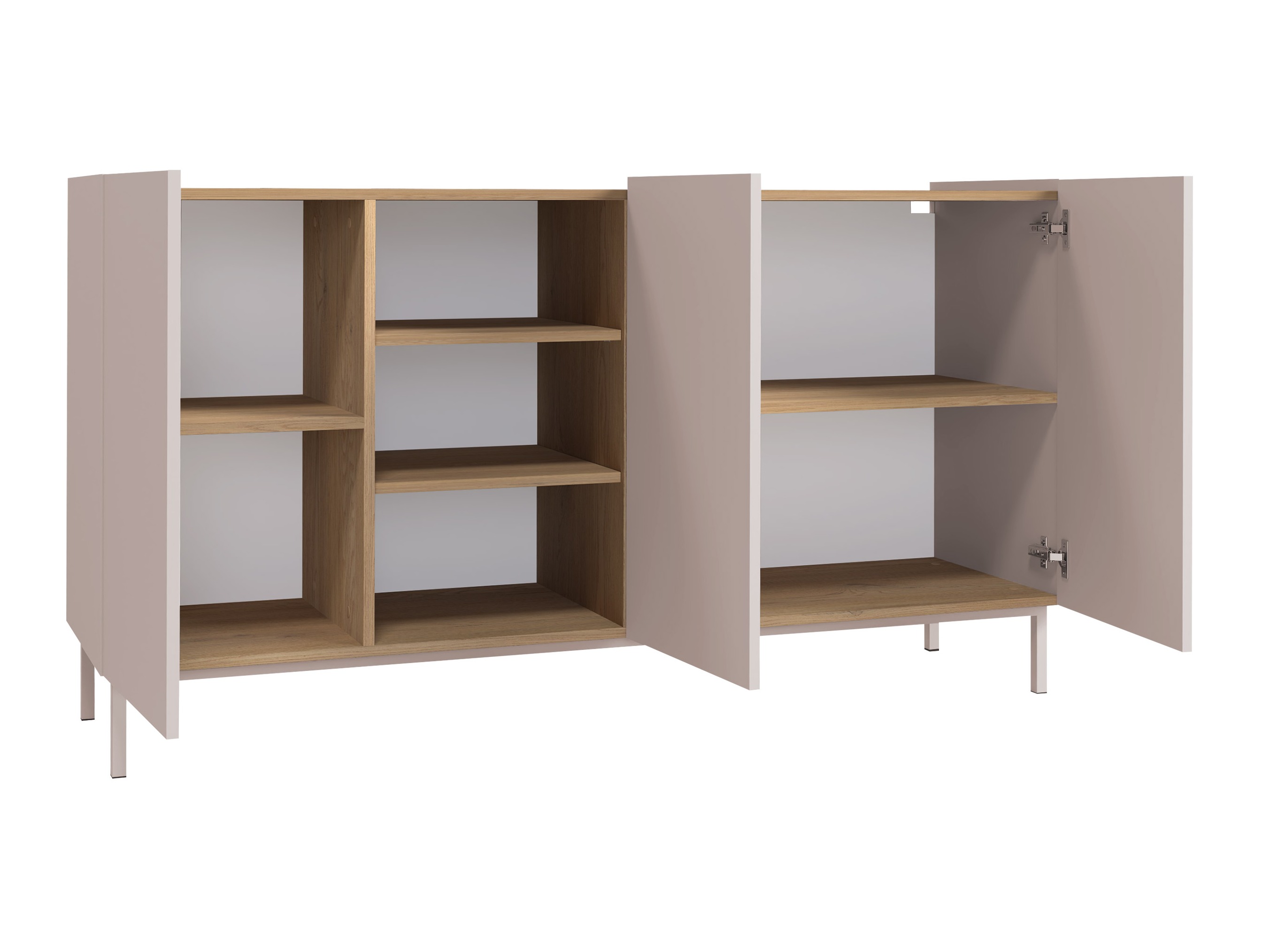 Set de living Veldome 103 (Negru + Maro deschis)
