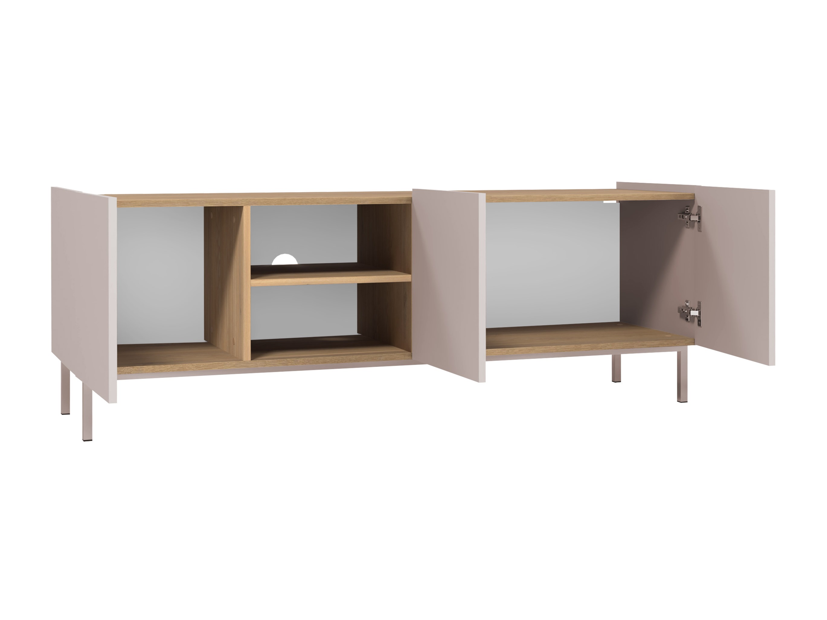 Set de living Veldome 103 (Negru + Maro deschis)