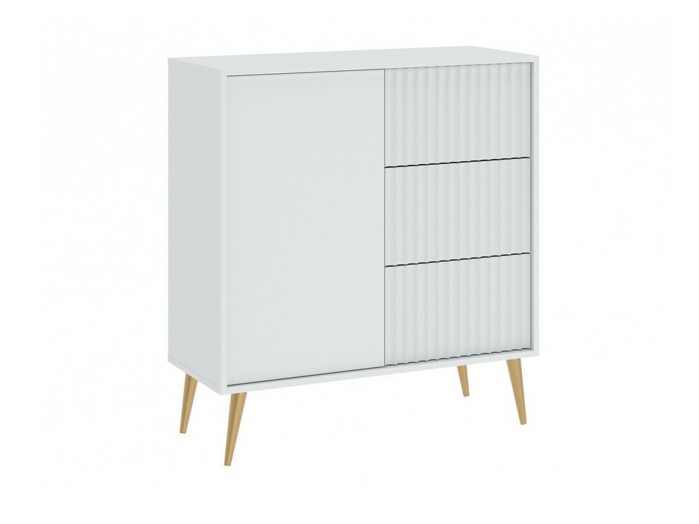 Comodă Cirferi 100 (Alb + Auriu)