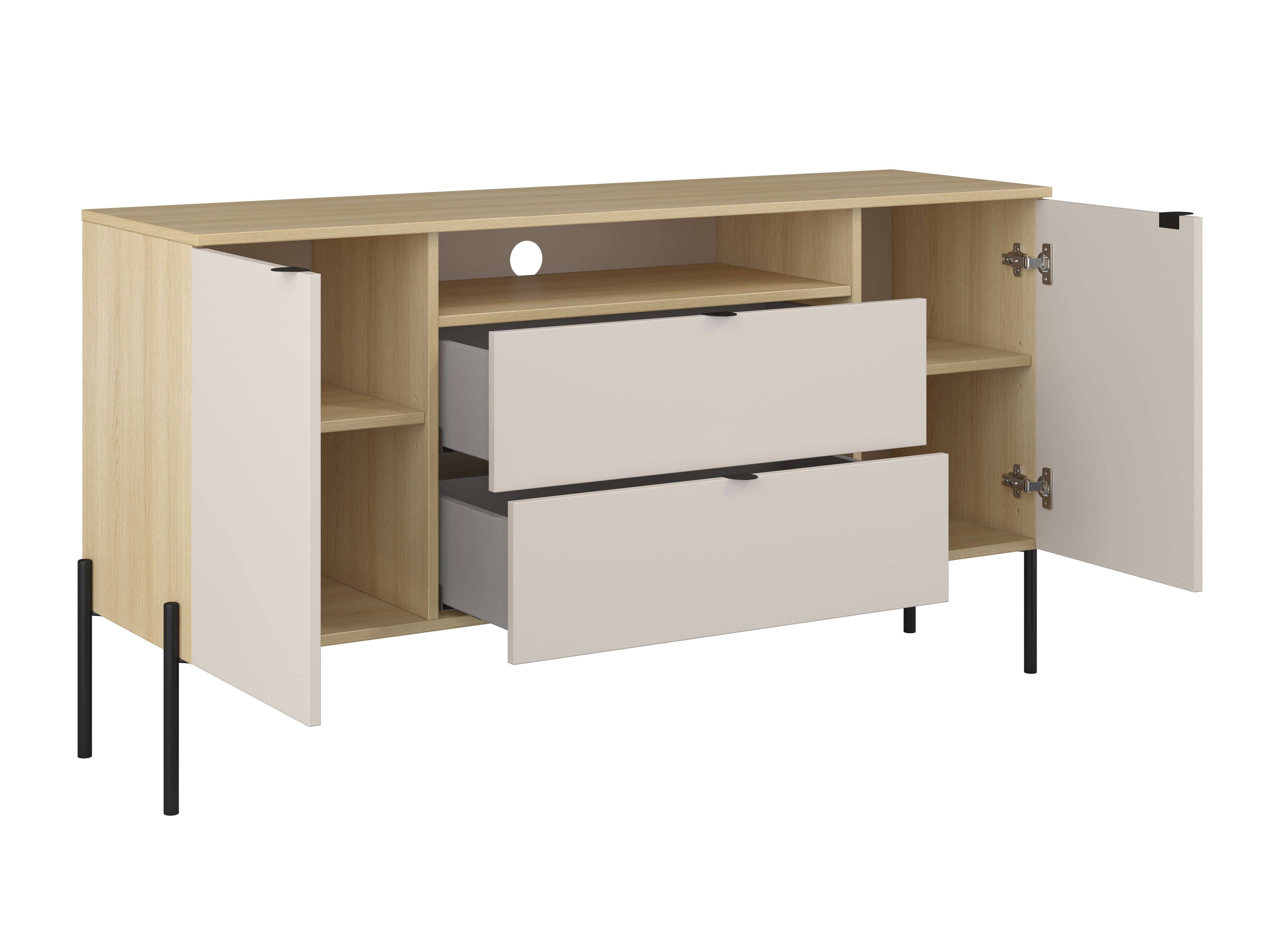 Set de living Levtenu 118 (Stejar + Cașmir)