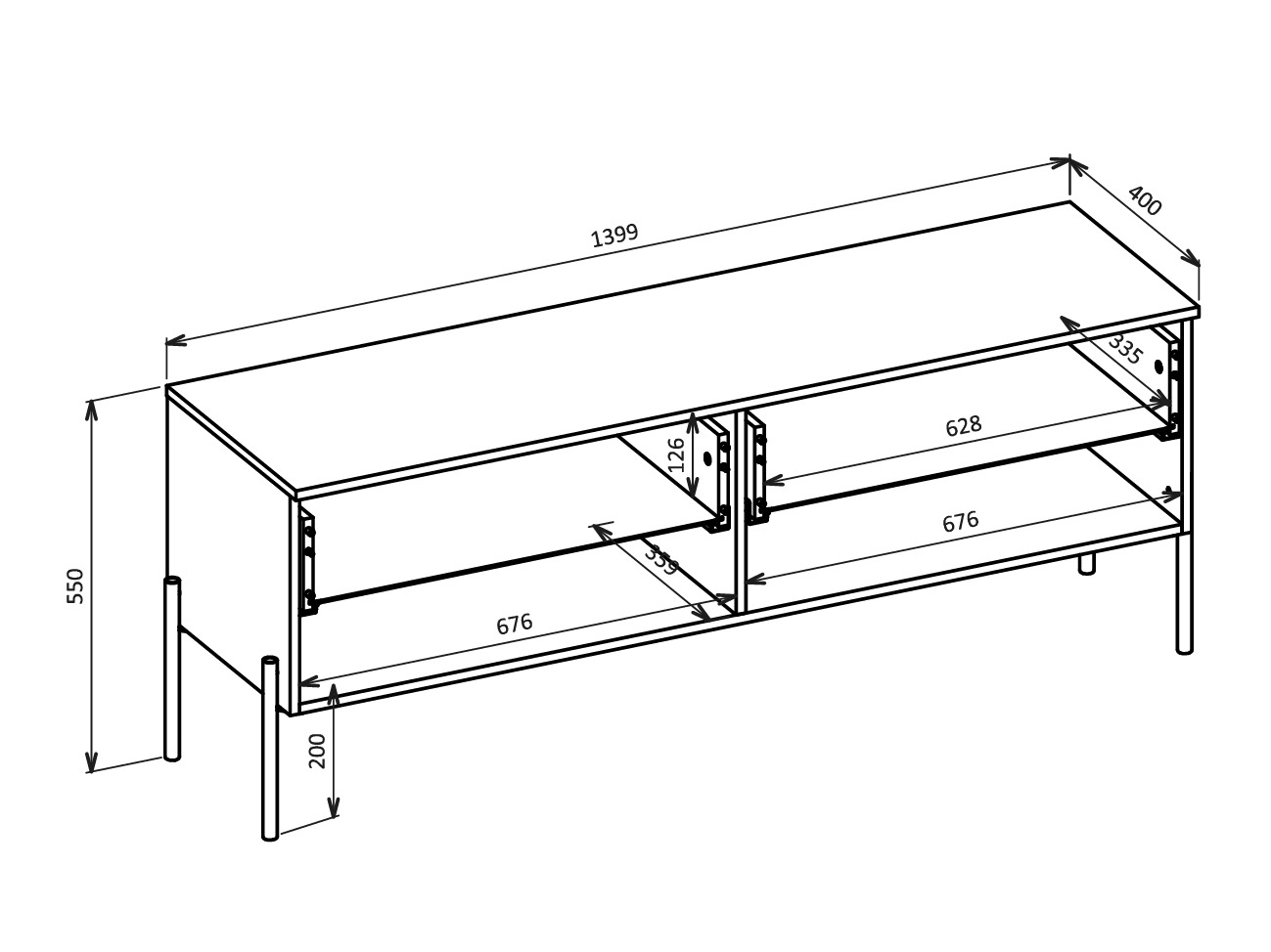 Set de living Levtenu 119 (Stejar + Cașmir)