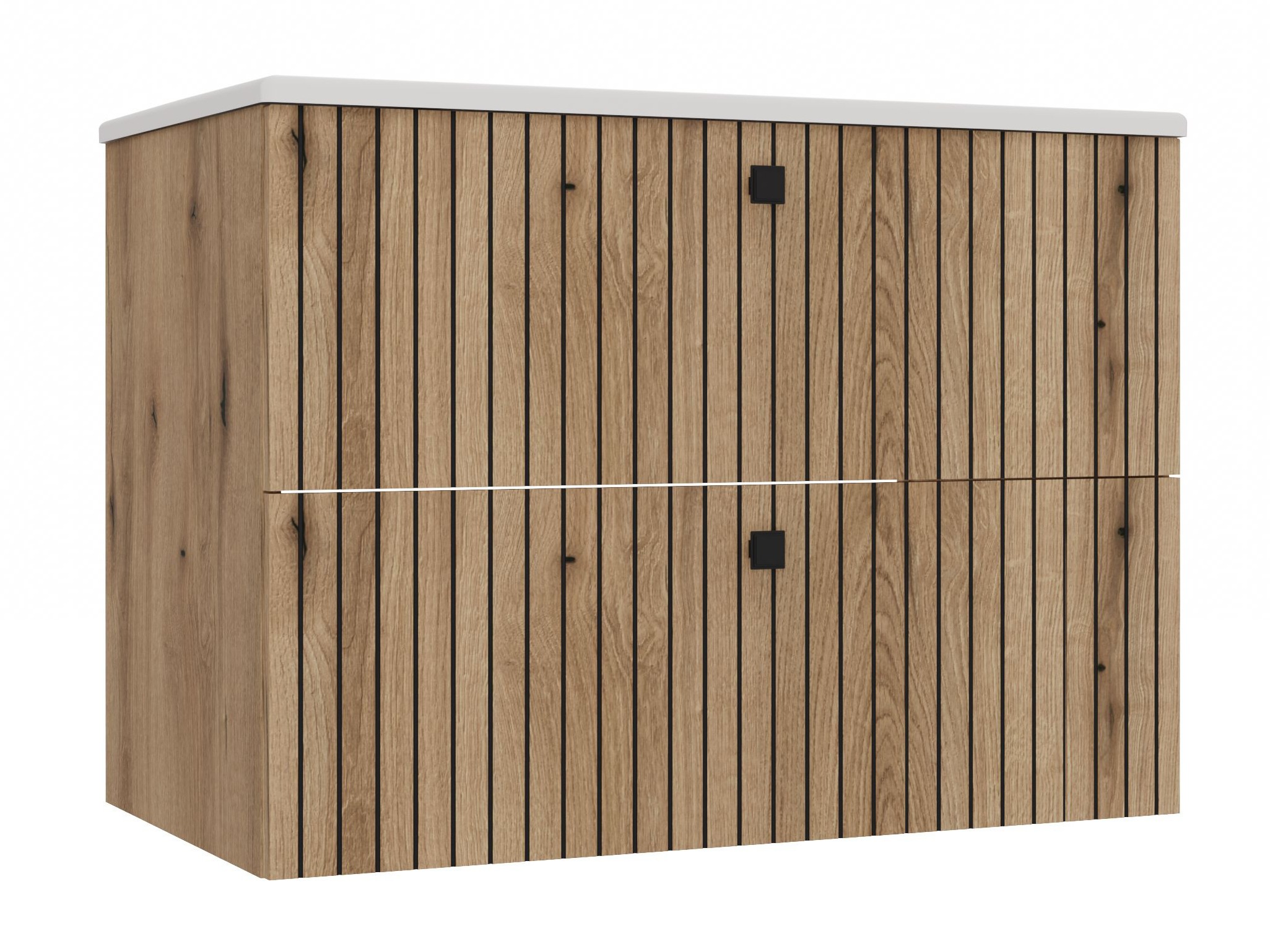 Cabinet atârnat pentru baie Mandeville 315 (Stejar)