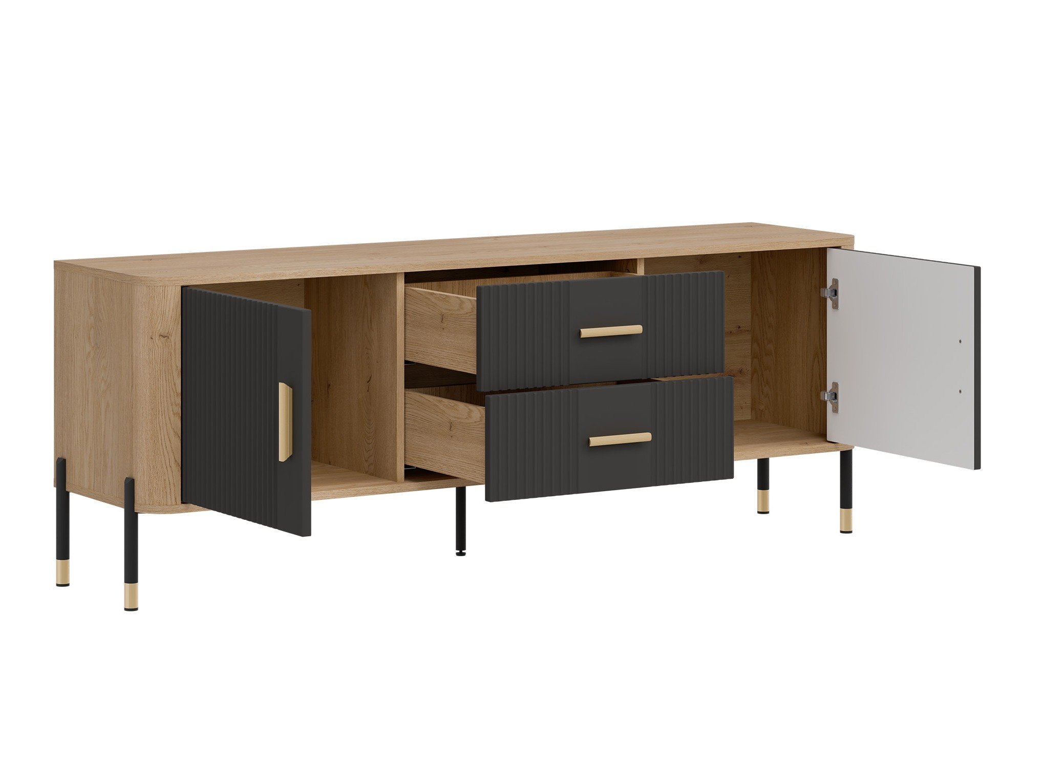Set de living Flosora 147 (Antracit)