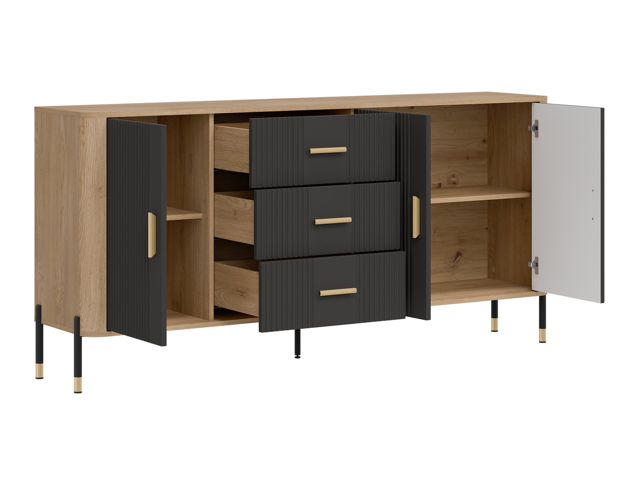 Set de living Flosora 147 (Antracit)
