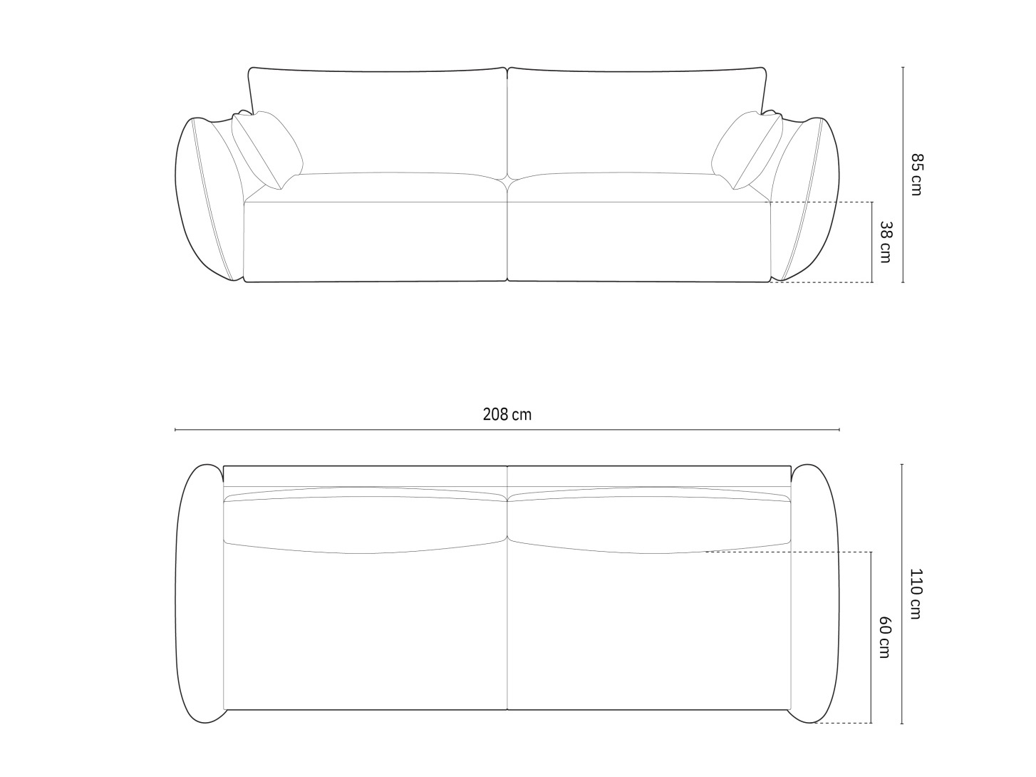 Canapea Belenoe 101 (Bluvel 68)