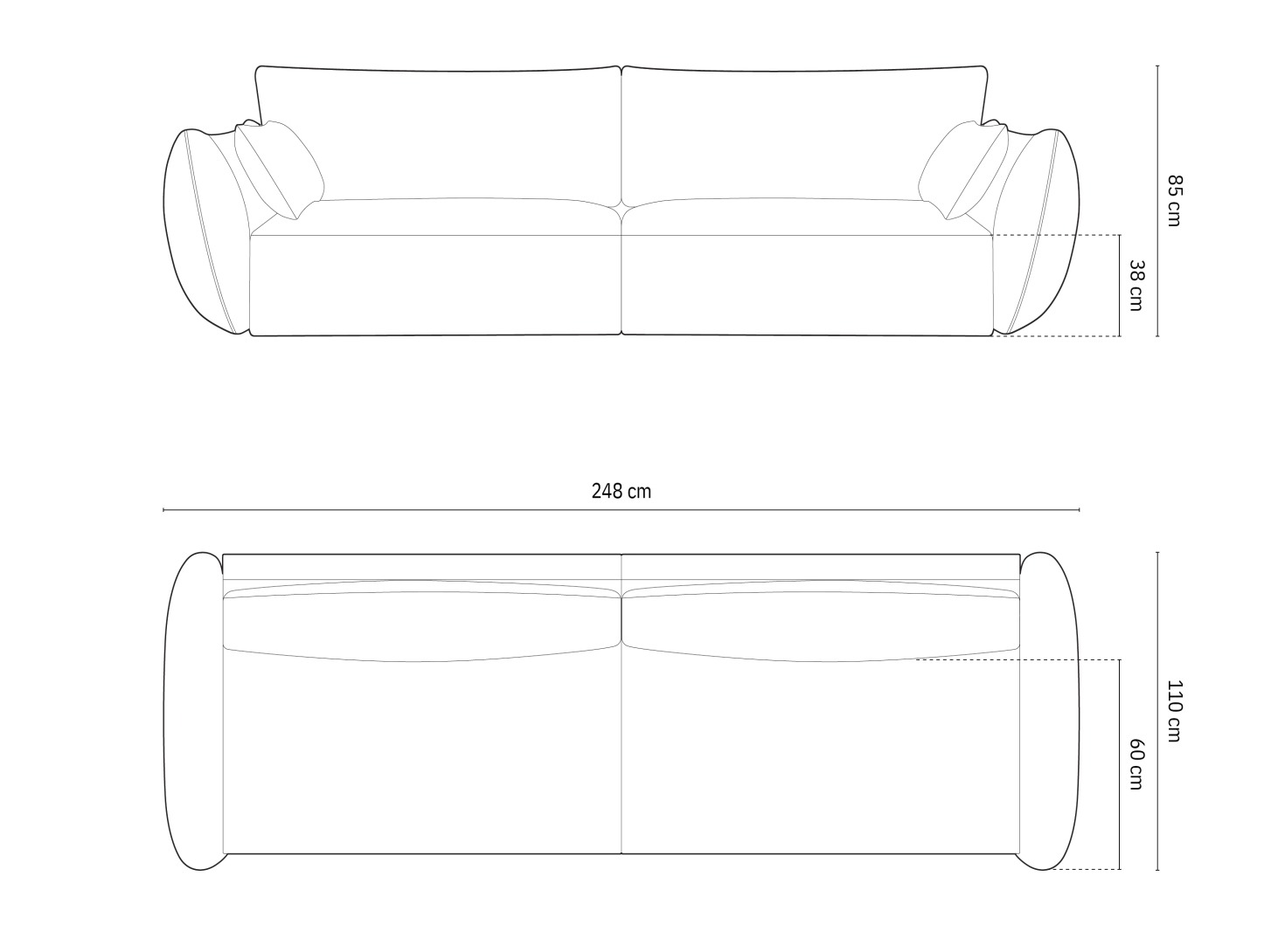 Canapea Belenoe 102 (Bluvel 86)