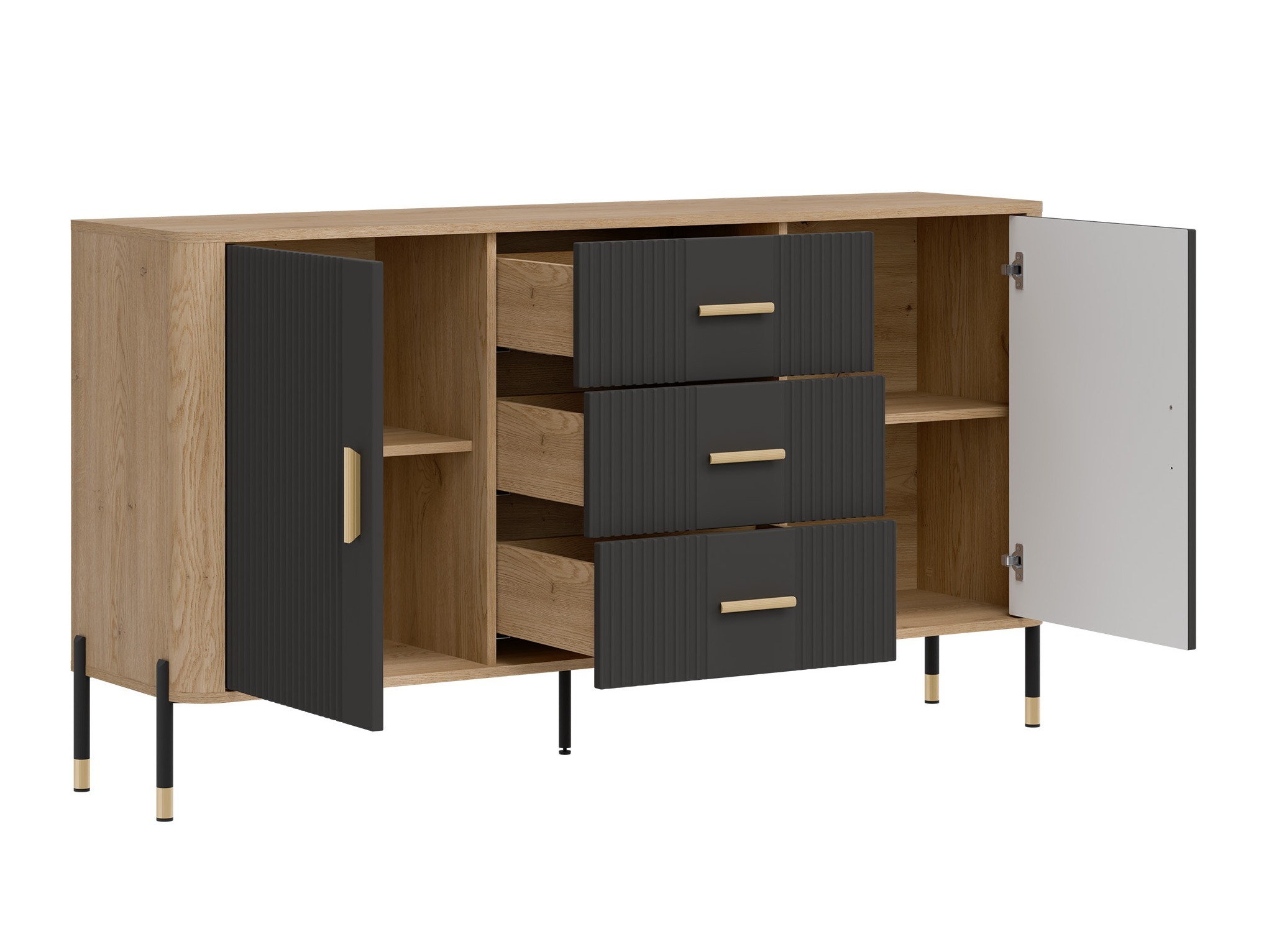 Set de living Flosora 148 (Antracit)