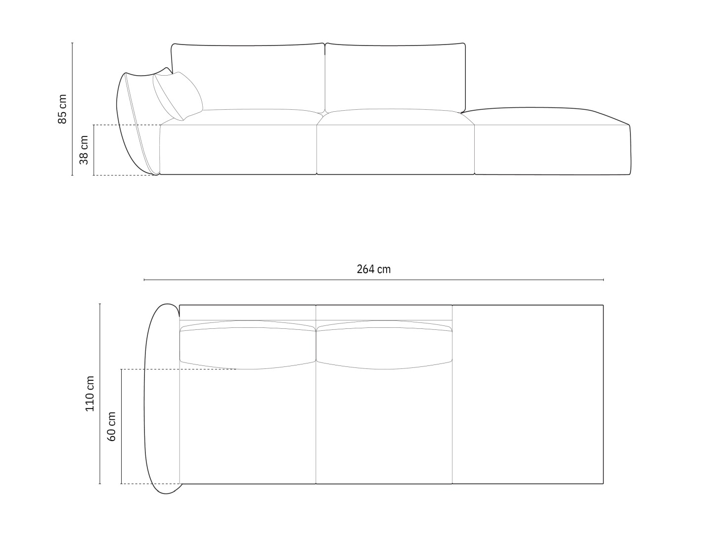 Canapea Belenoe 106 (Bluvel 68)