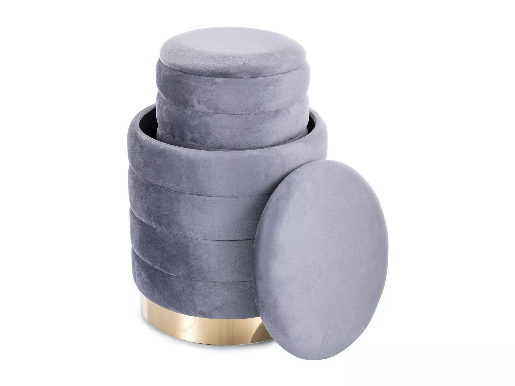 Set de tabureți Detroit 906 (Gri)