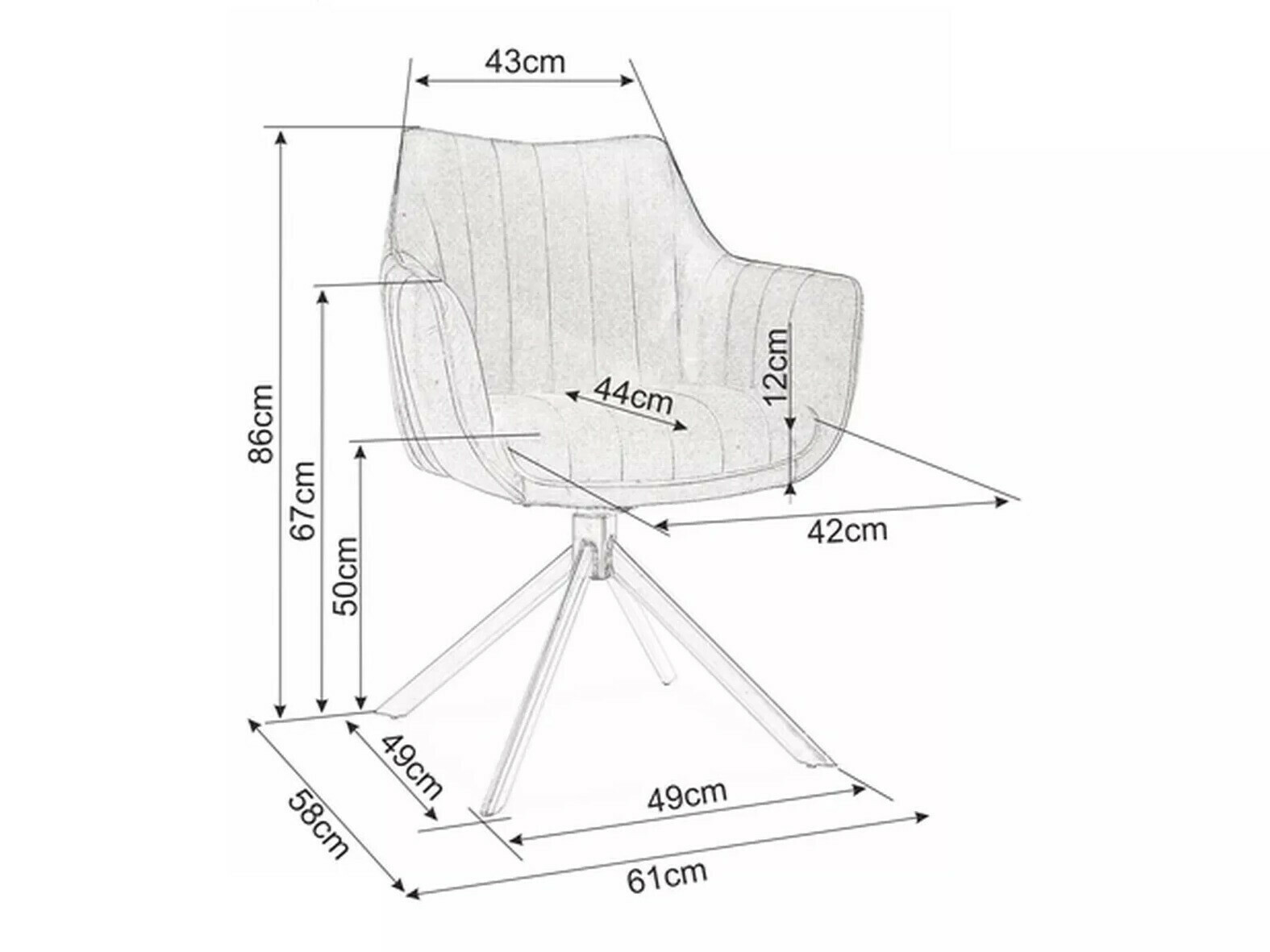 Scaun Detroit 134 (Bluvel 30)