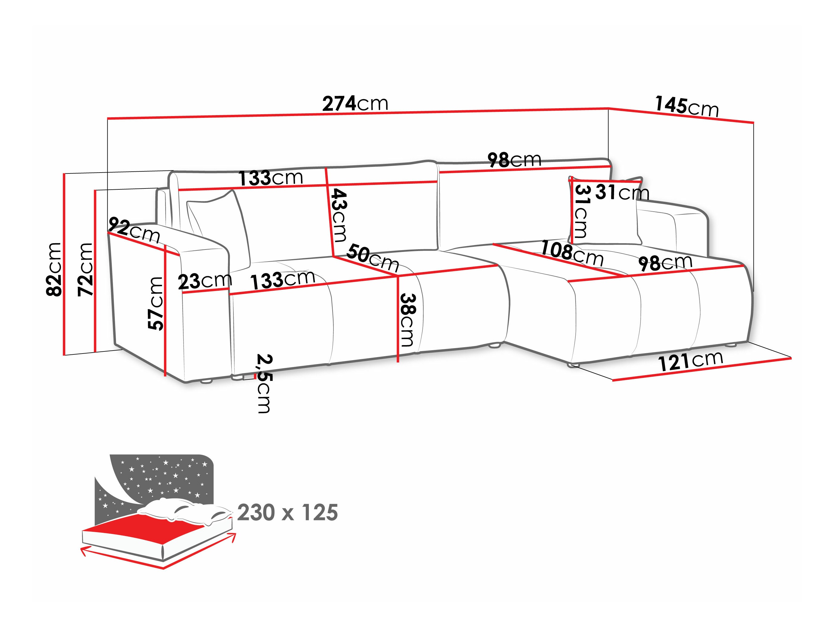 Colțar Comfivo Laurus I (Velo 621)