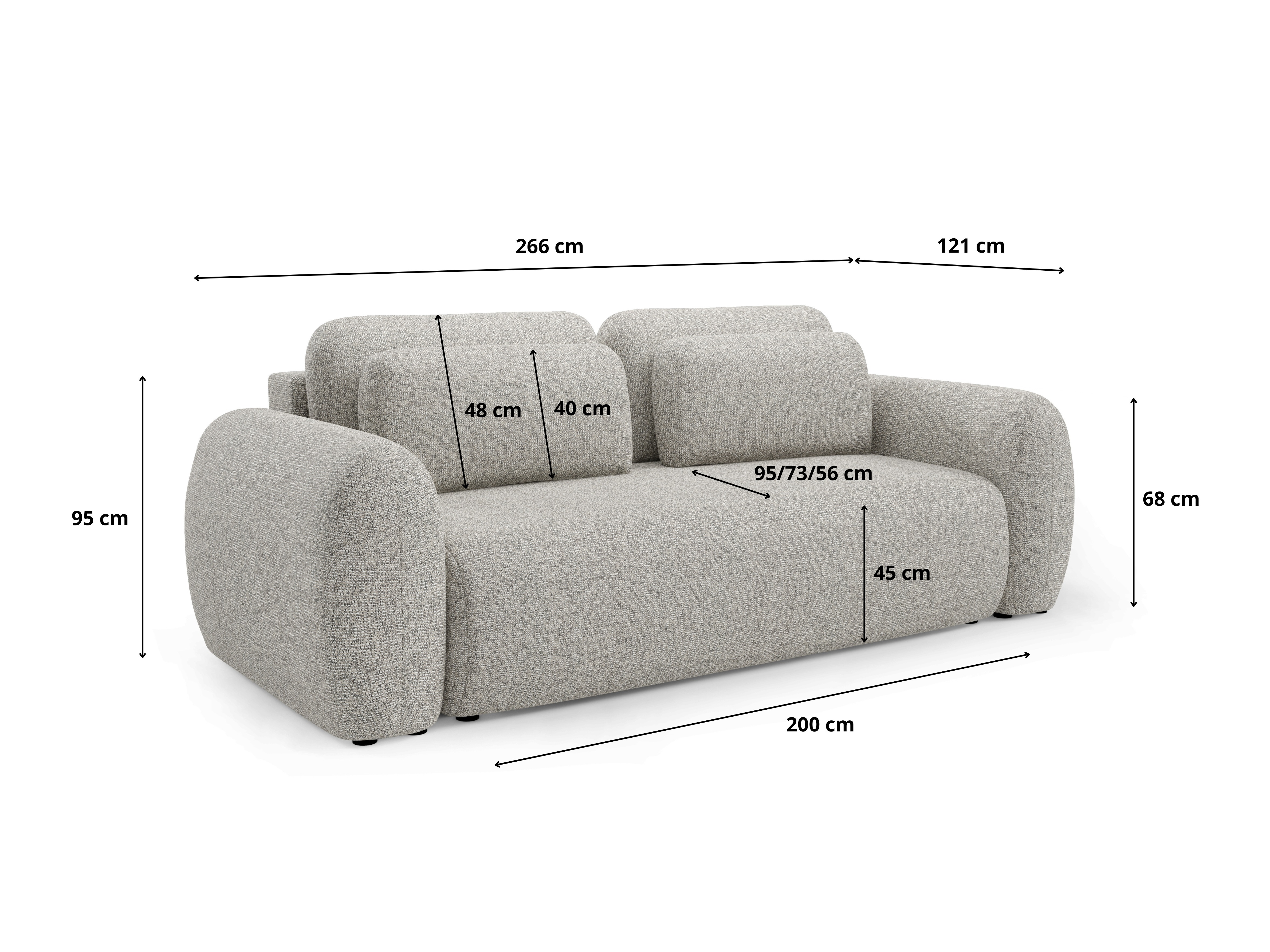 Canapea extensibilă Franklin 102 (Puente 80)